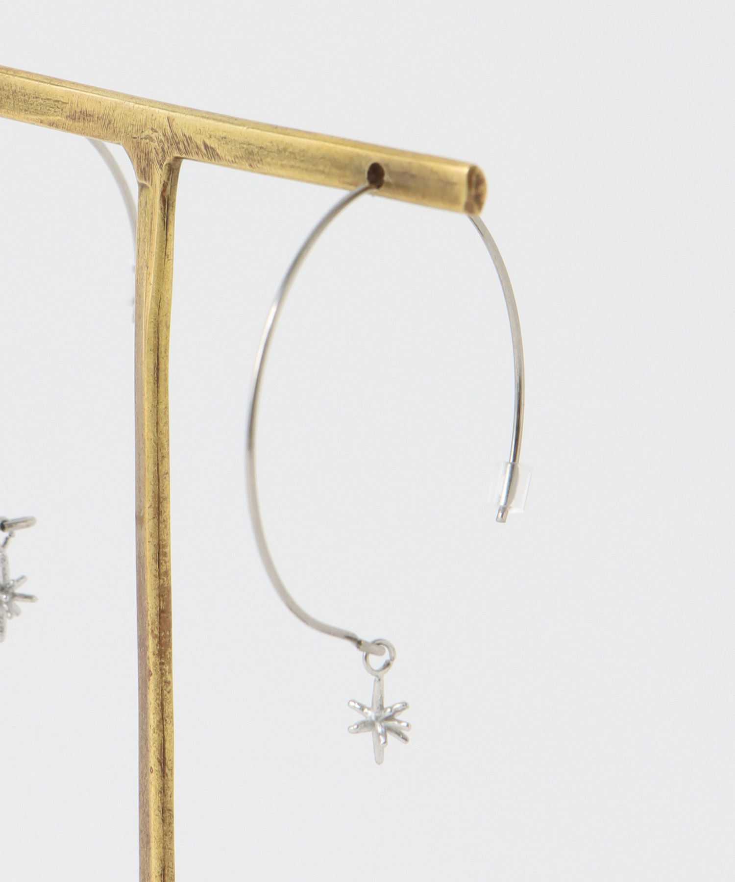 ステンレス【LIMITED NUMBER】ブライトスターフープピアス