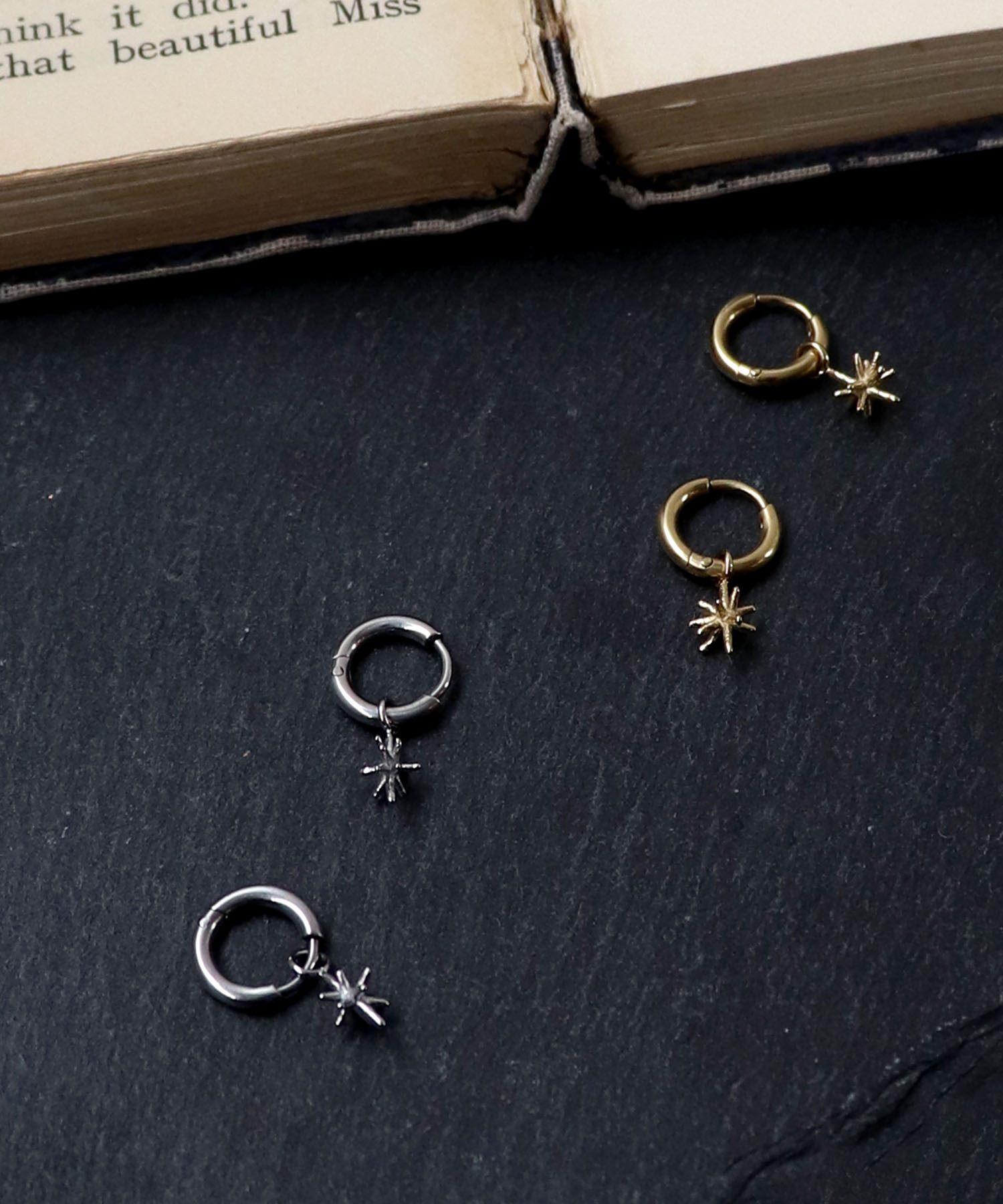 ステンレス【LIMITED NUMBER】ブライトスターワンタッチピアス
