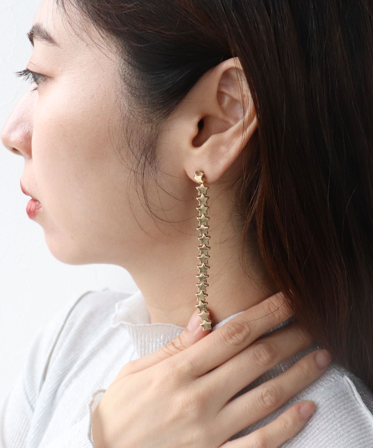 【LIMITED NUMBER】ロングスターピアス