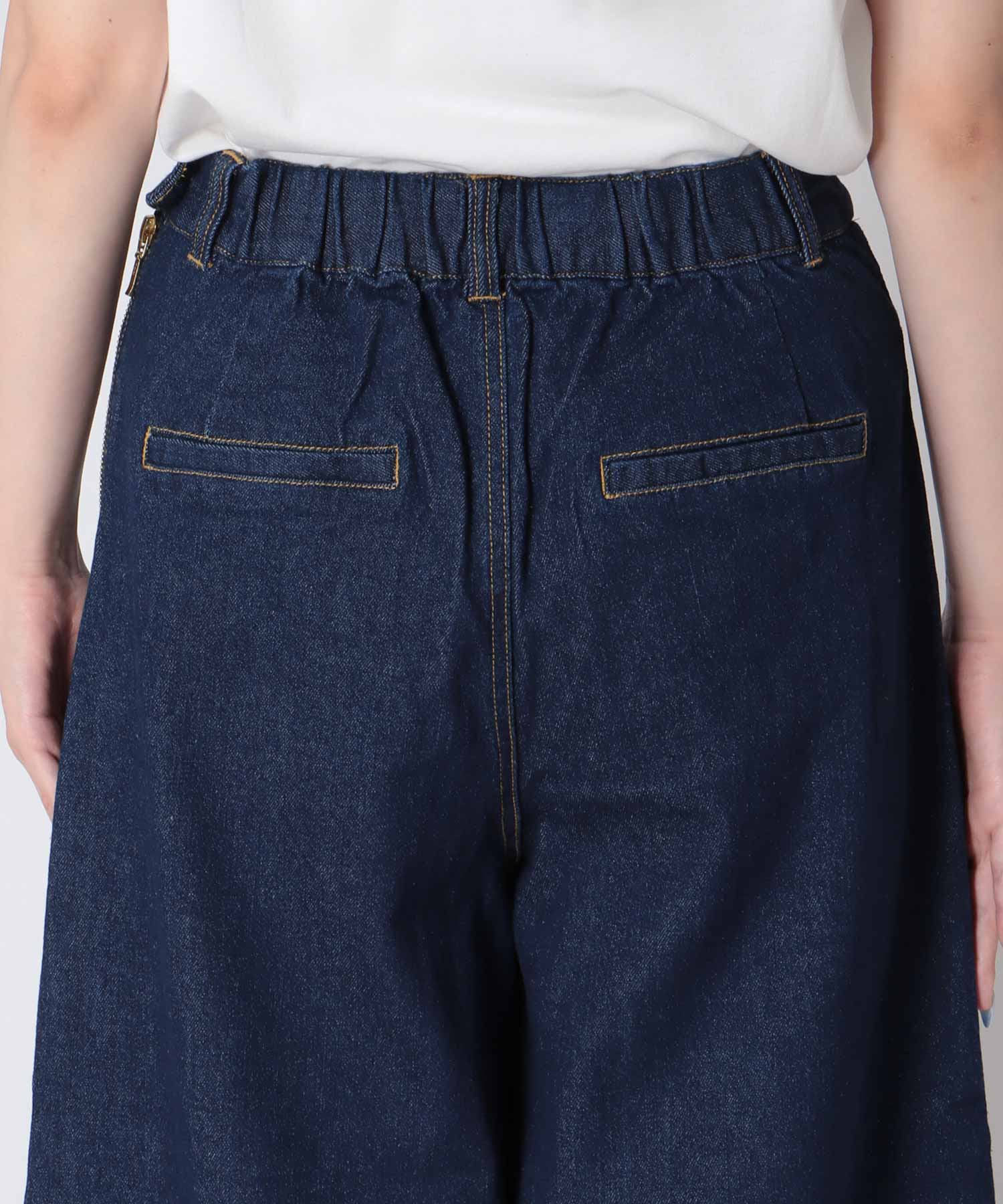 フロントZIPデニムパンツ