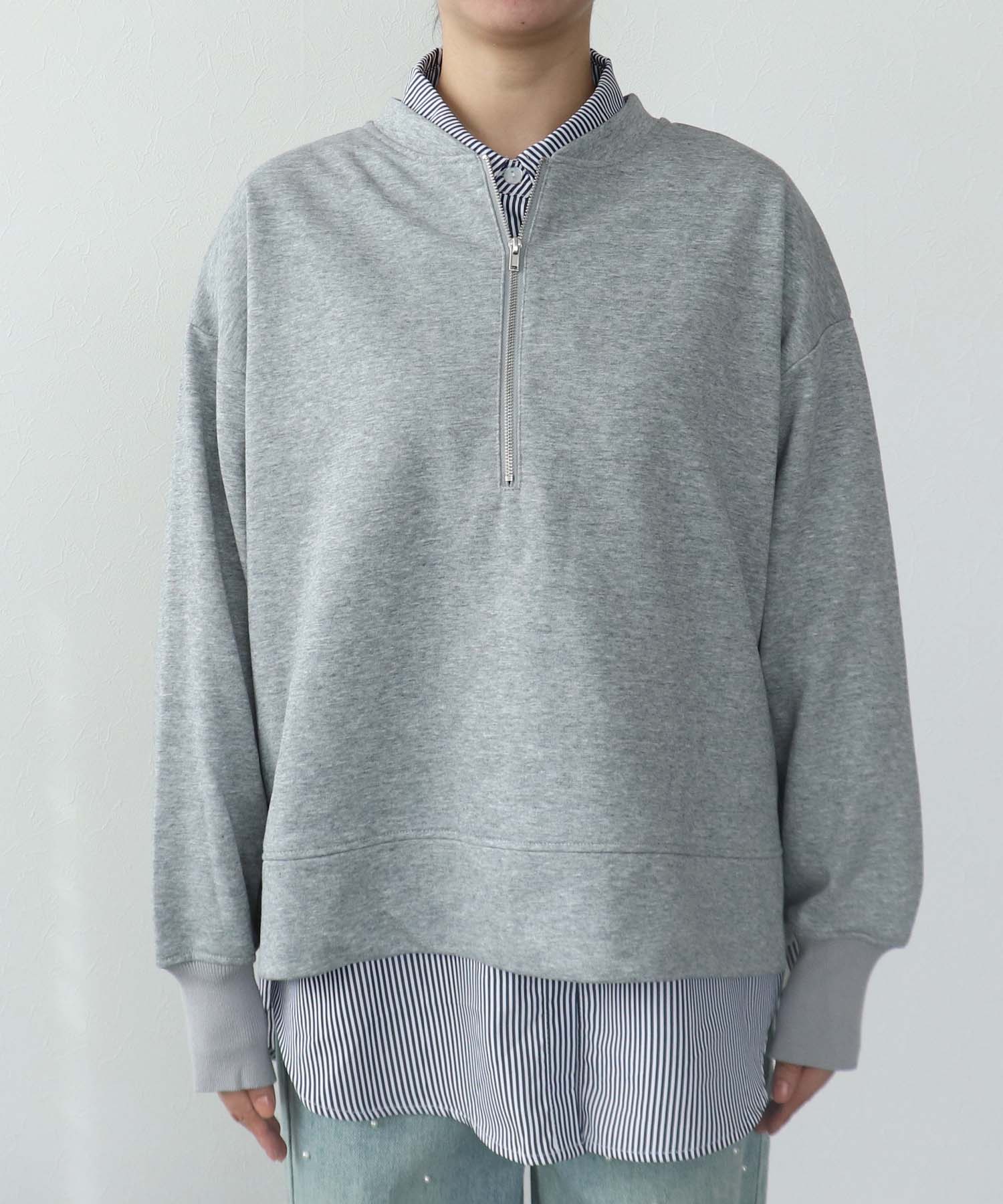 ハーフジップシャツセット