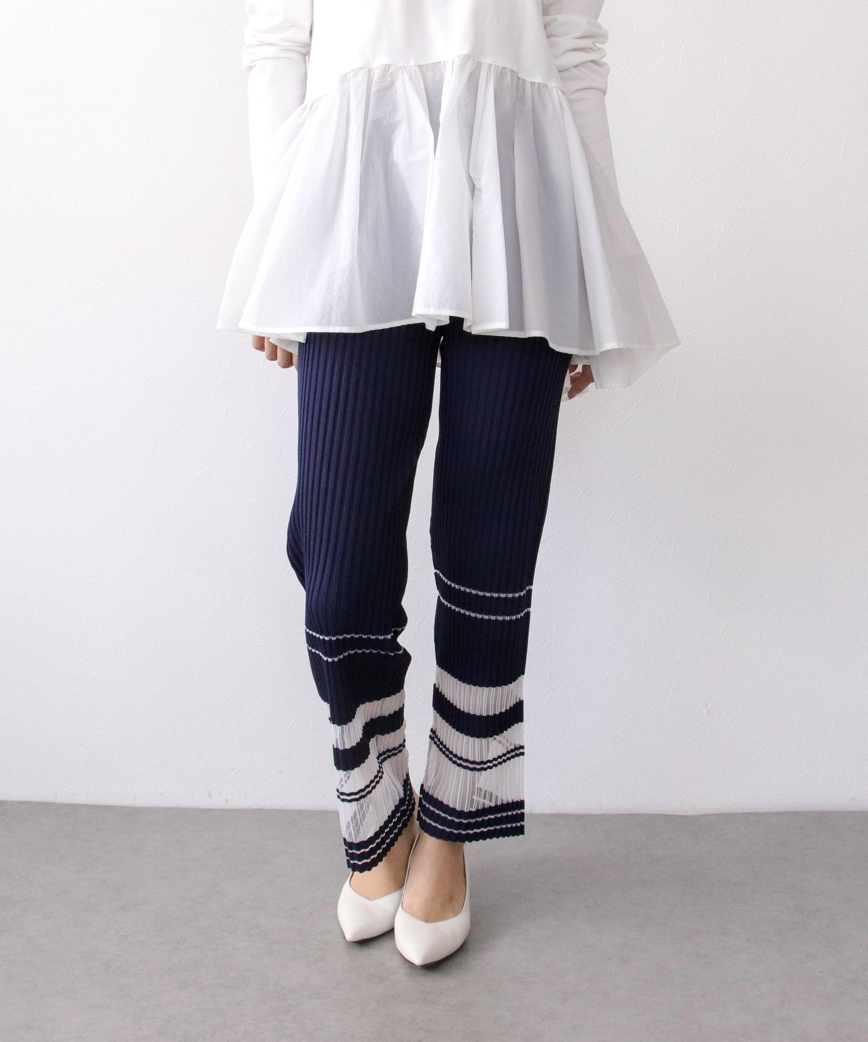 リブシアーニットパンツ | AND ON JIONE STORE（アンドオン）ジオン