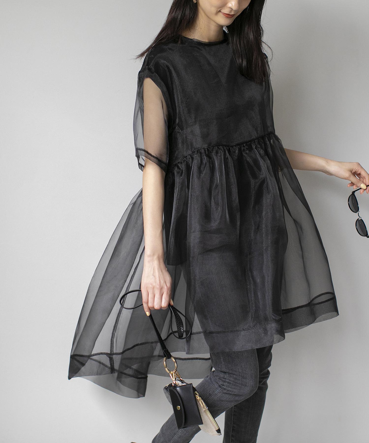 シアーアシメチュニック | AND ON JIONE STORE（アンドオン）ジオン 
