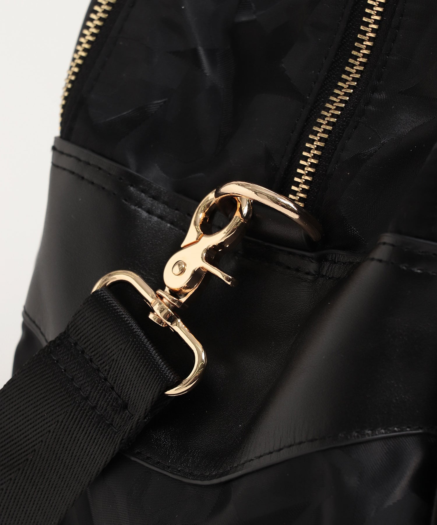 トリム牛革Wフェイス4ジッパー星柄ボストンBAG AND ON JIONE STORE(アンドオン)ジオン商事公式オンラインストア Three Four Timeトリム牛革Wフェイス4ジッパー星柄ボストンBAG