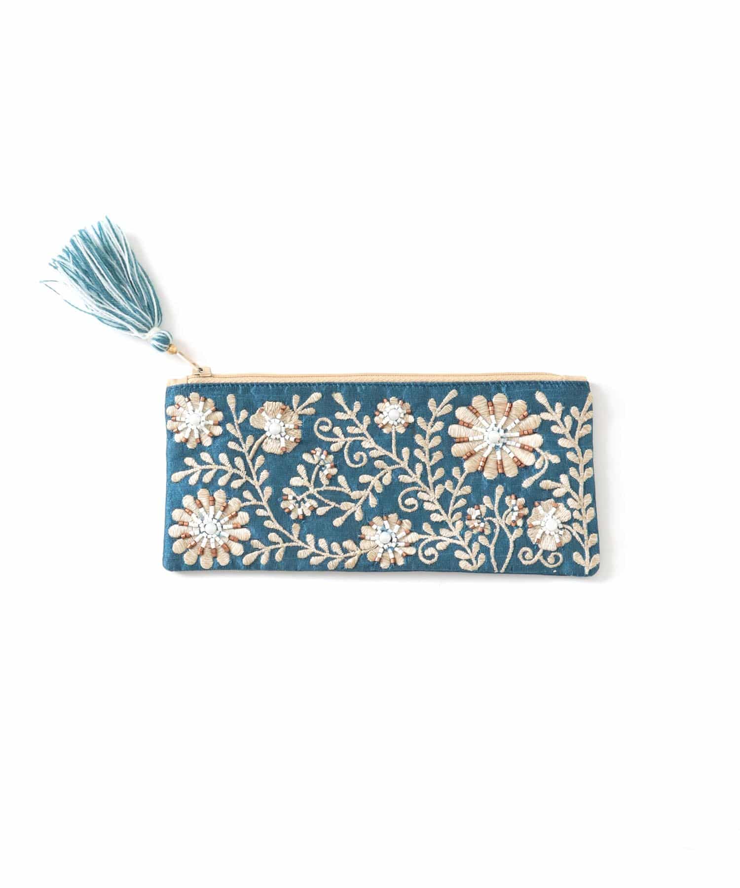 ビーズ刺繍横長ポーチ On Jione Store アンドオン ジオン商事公式オンラインストア