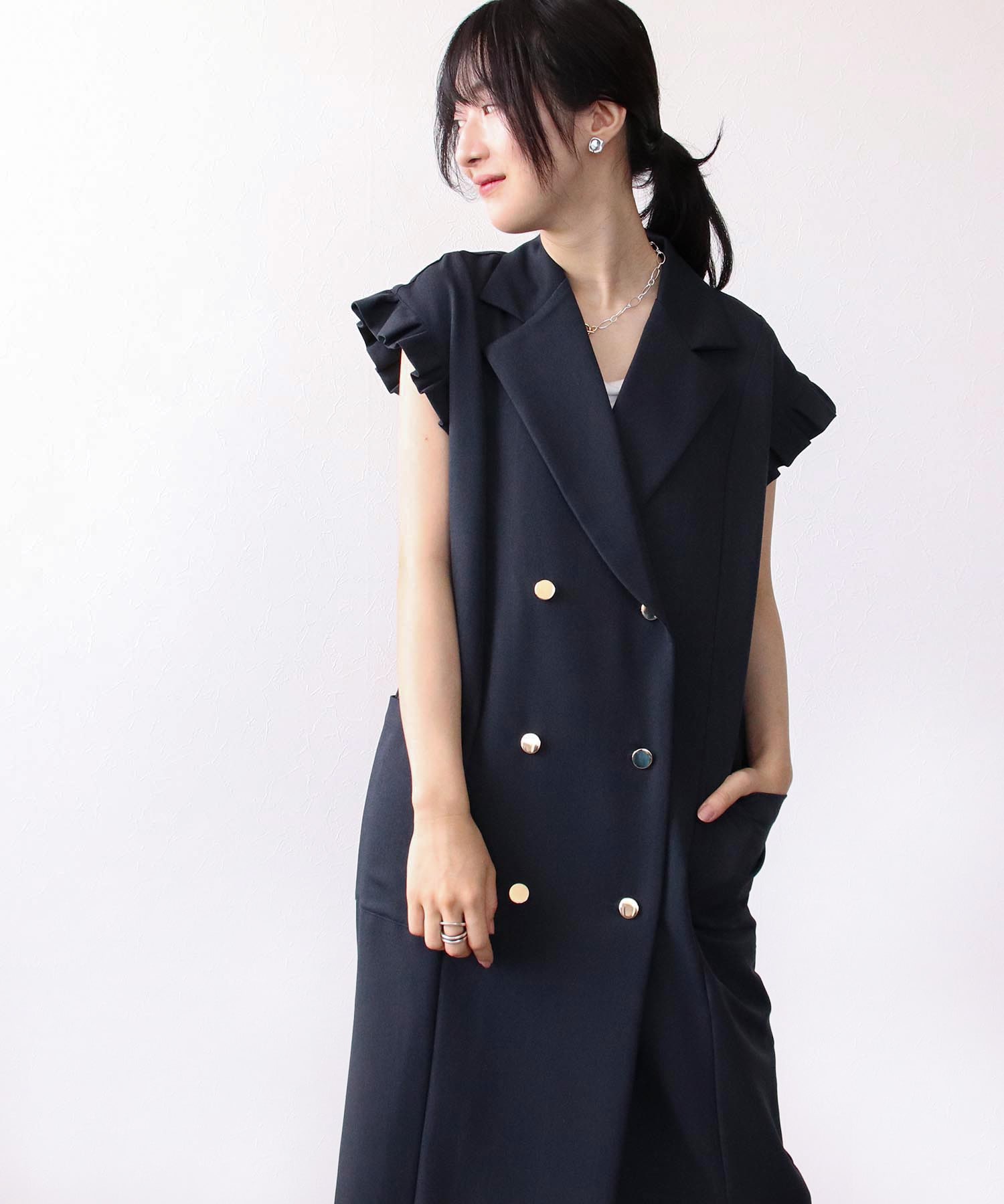 ２ＷＡＹテーラー肩フリルベスト | AND ON JIONE STORE（アンドオン ...