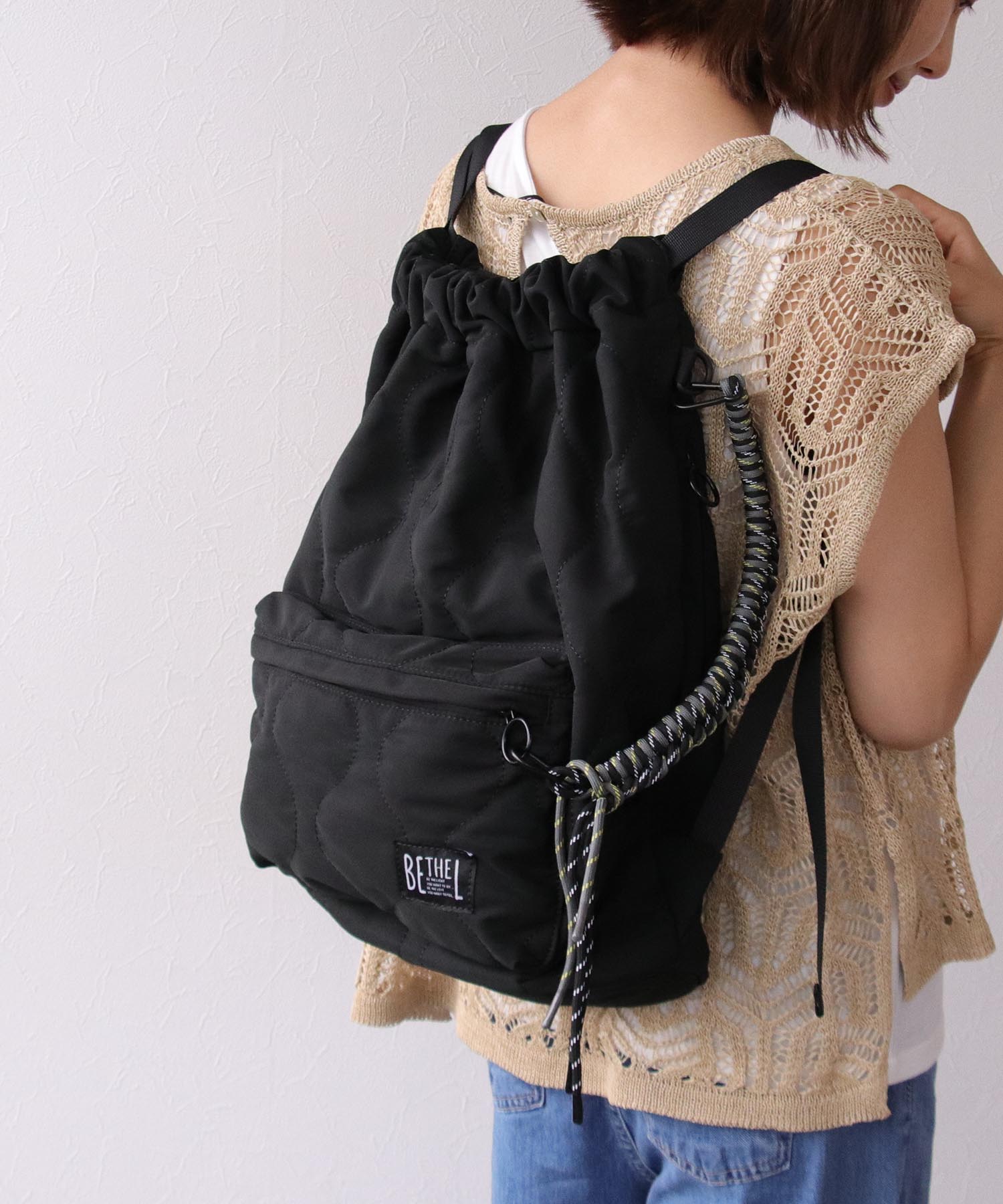 【BETHEL】3WAYS DRAWSTRING BACKPACK