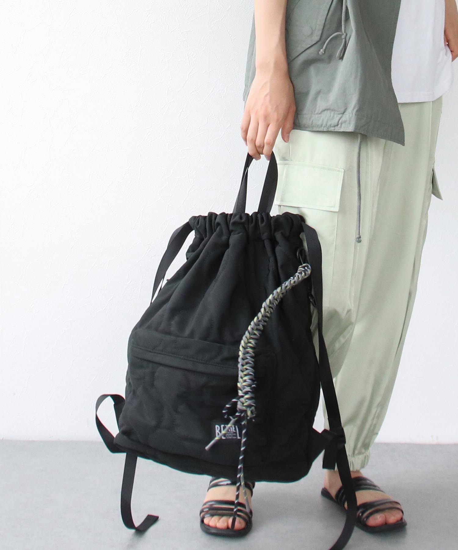 【BETHEL】3WAYS DRAWSTRING BACKPACK