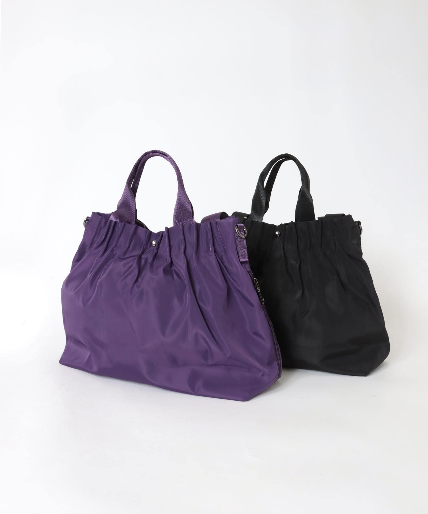 タックプリーツナイロン3WAY BAG | AND ON JIONE STORE(アンドオン
