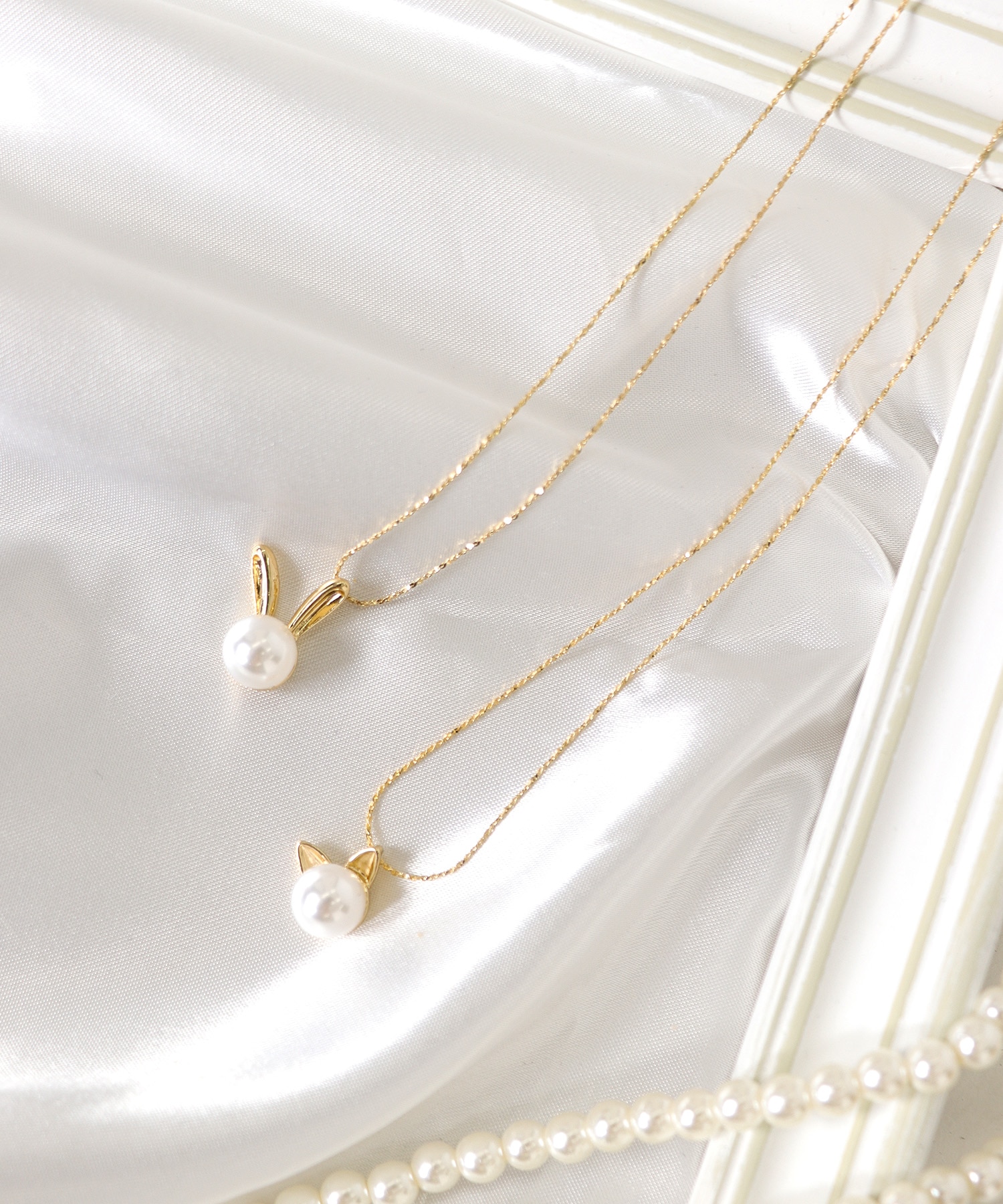 CAT/RABBITパールネックレス | AND ON JIONE STORE(アンドオン