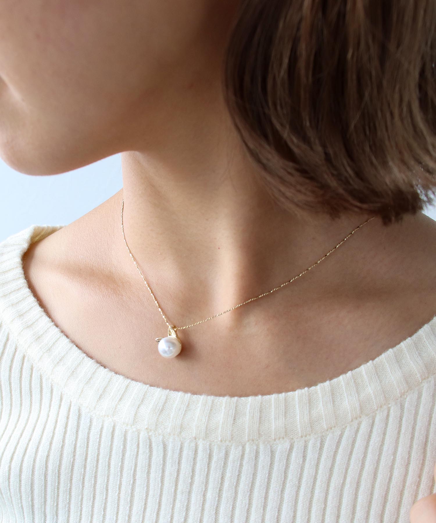 CAT/RABBITパールネックレス | AND ON JIONE STORE(アンドオン