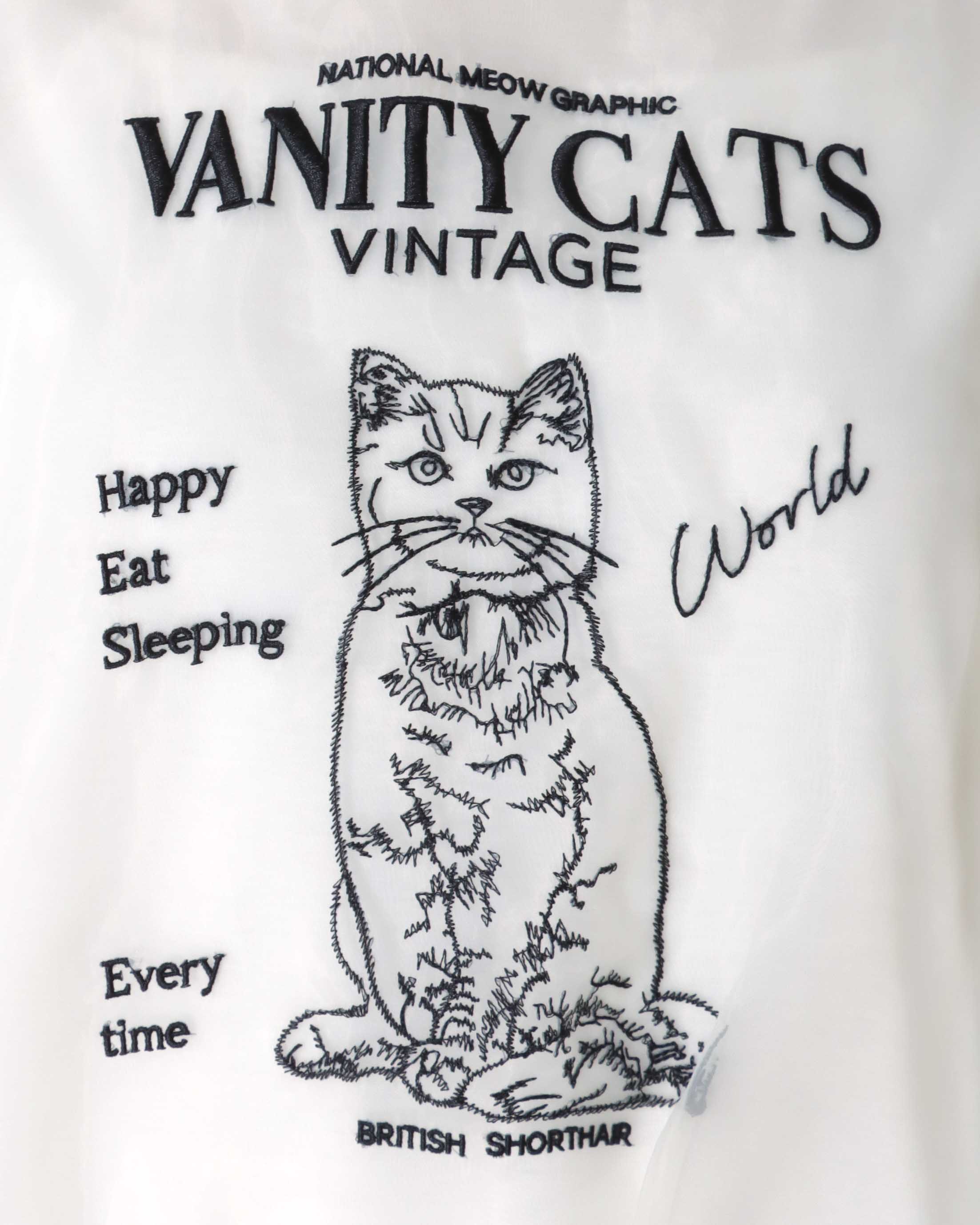 VANITY CAT オーガンジートップス