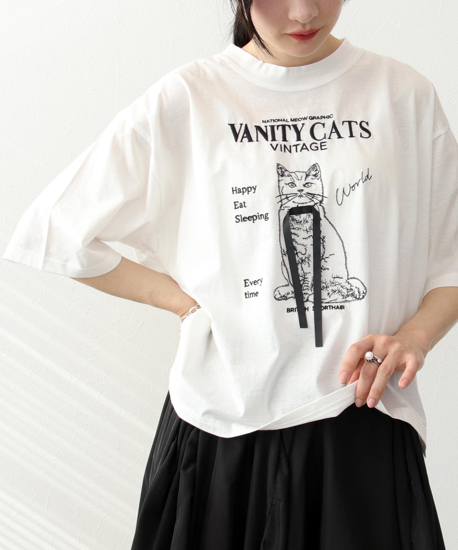 VANITY CAT Tシャツ