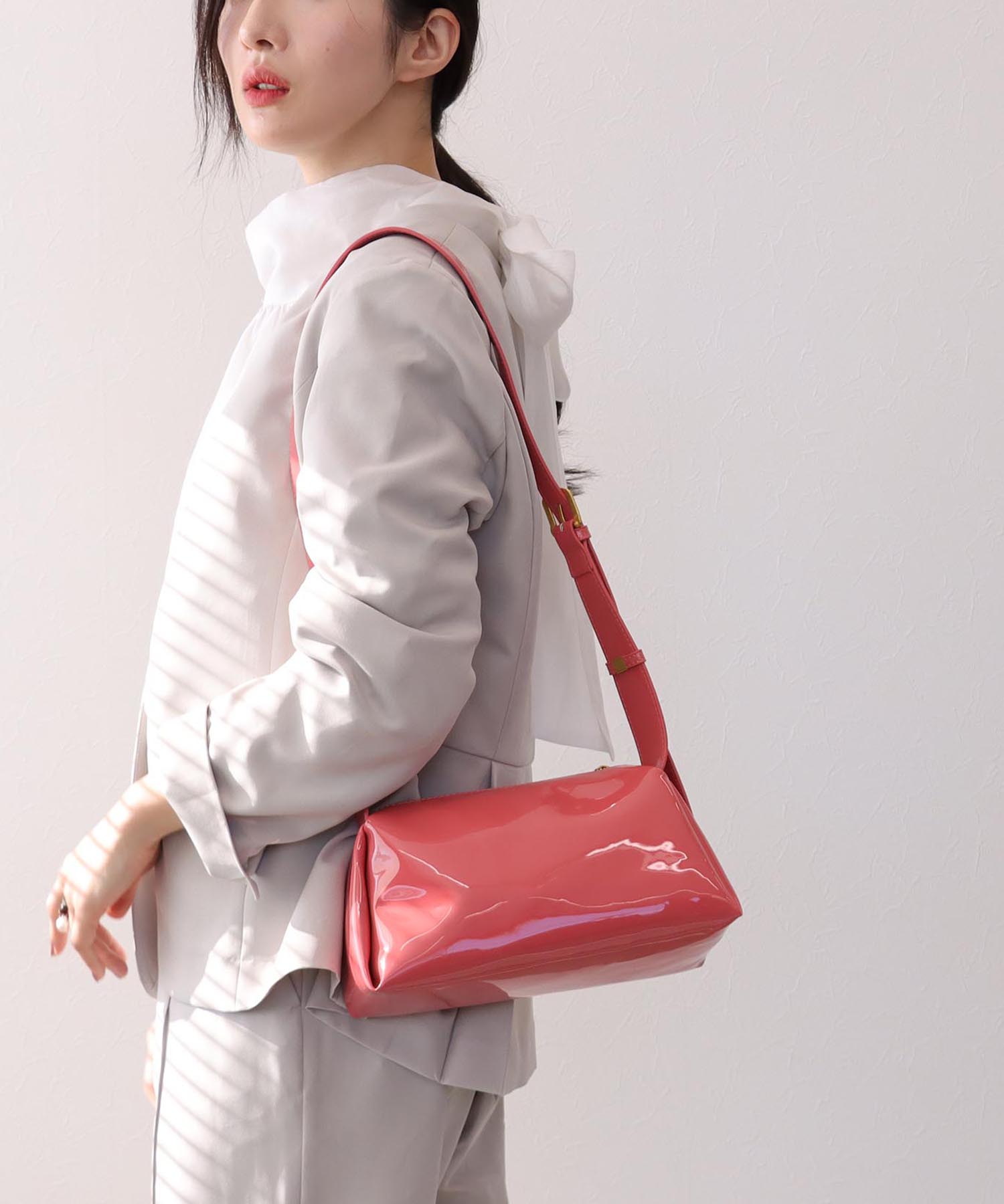 PU横長ショルダーBAG