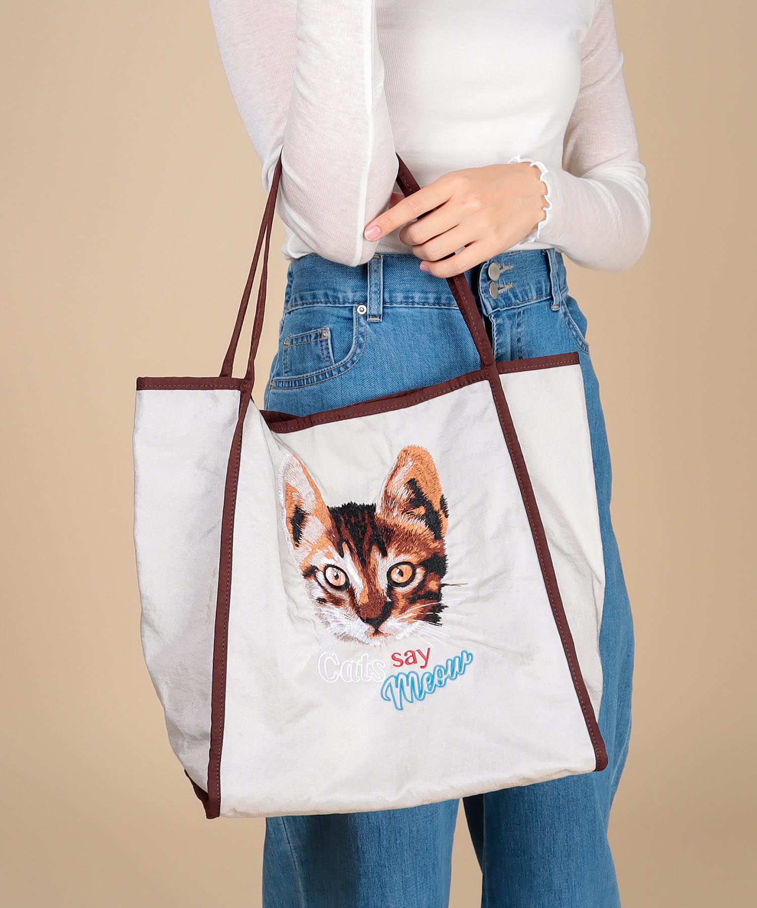 刺繍ナイロントートBAG