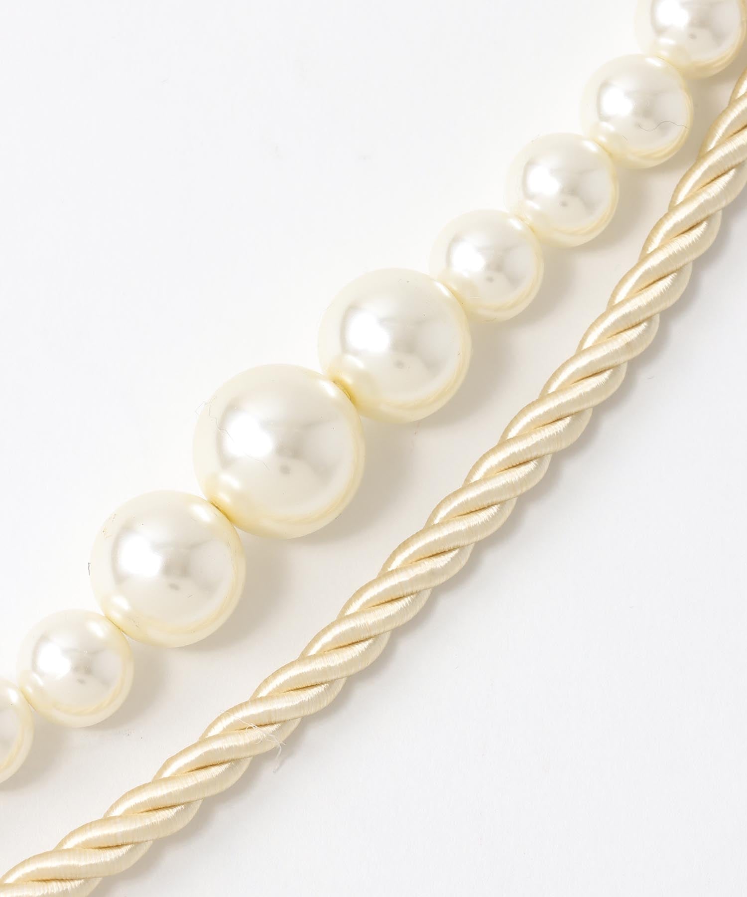 ホワイトフラワーパールネックレス | AND ON JIONE STORE（アンドオン 