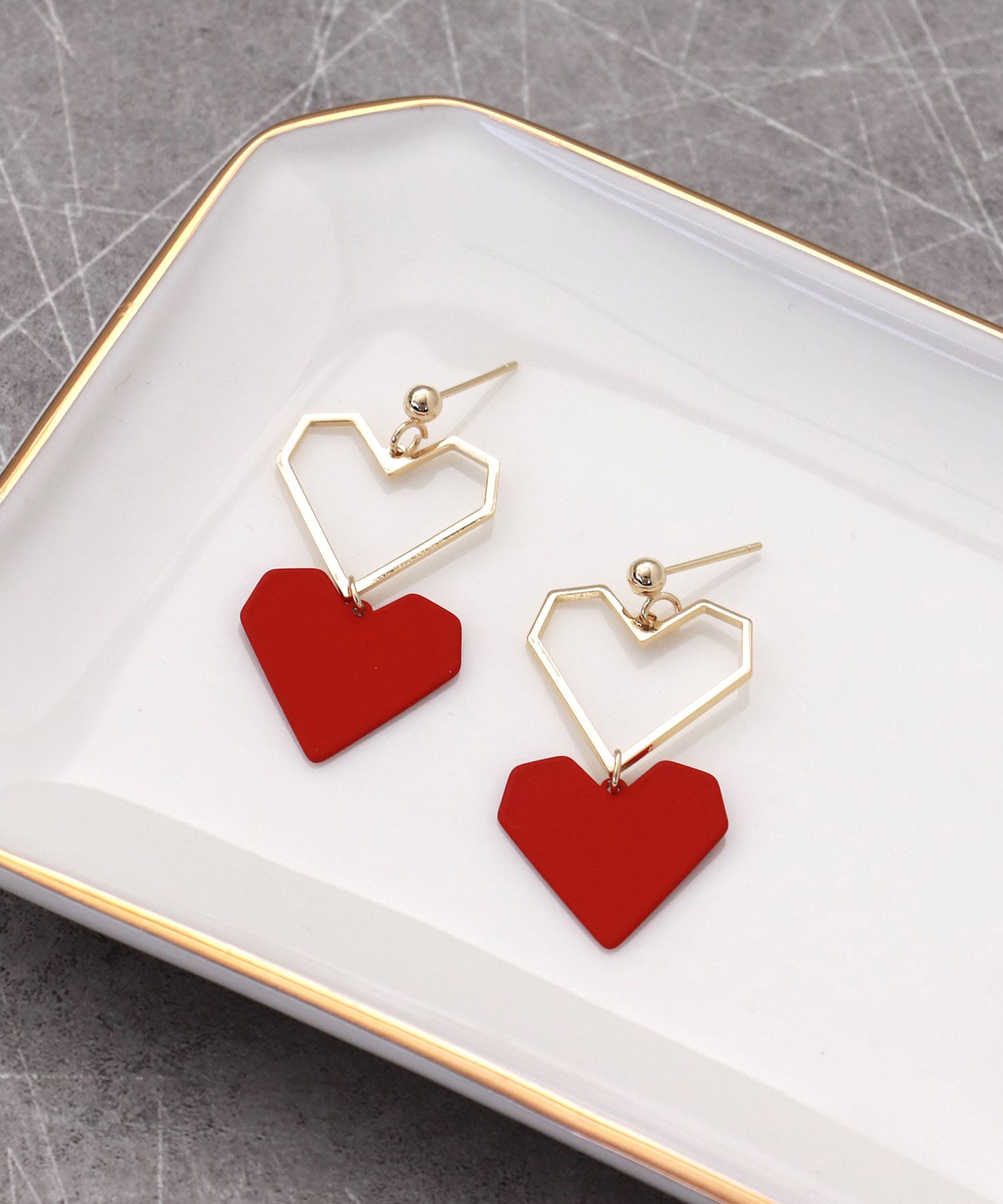 ダブルハートピアス | AND ON JIONE STORE（アンドオン）ジオン商事 