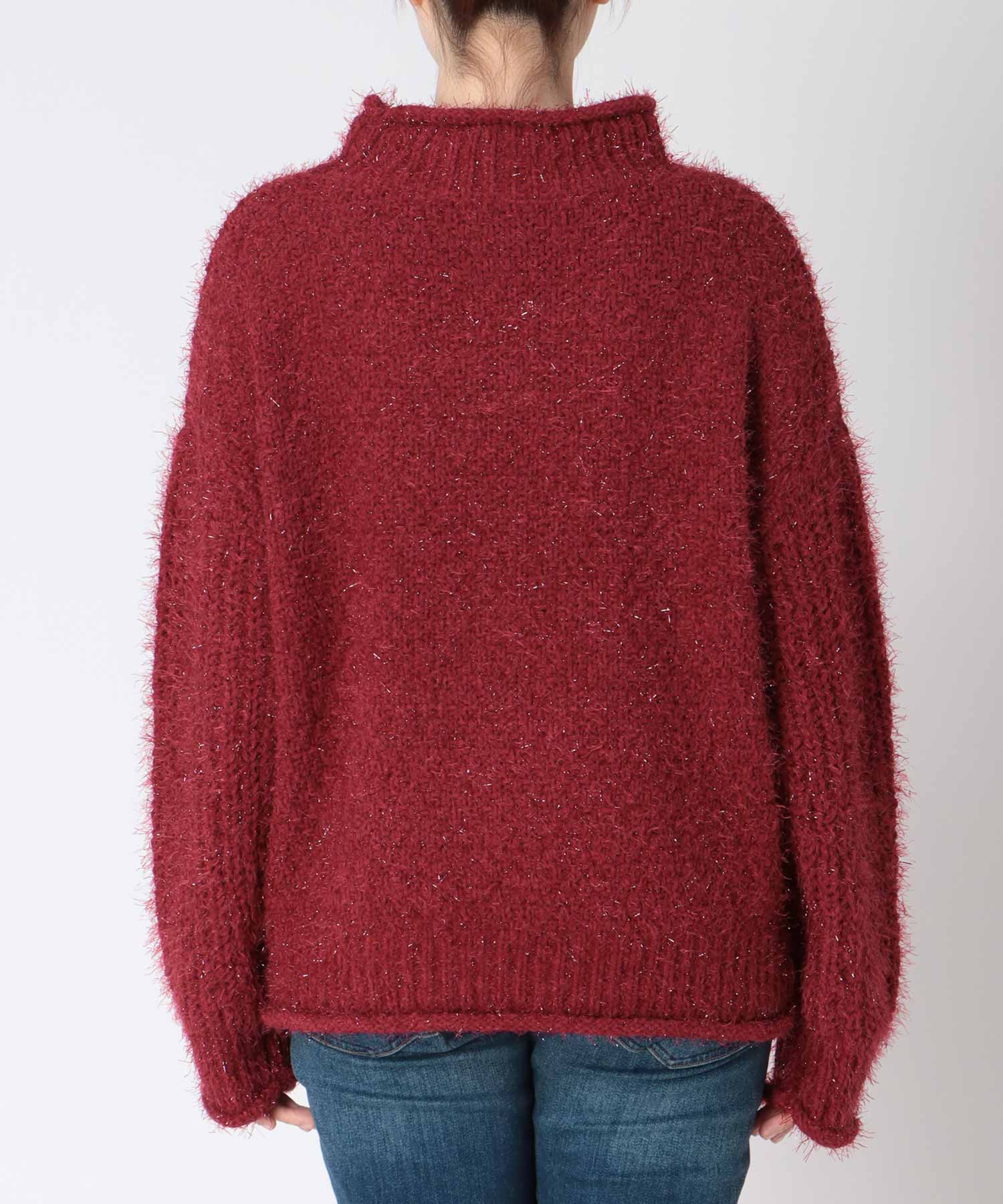 ラメモールバスケット編みプルオーバー | AND ON JIONE STORE