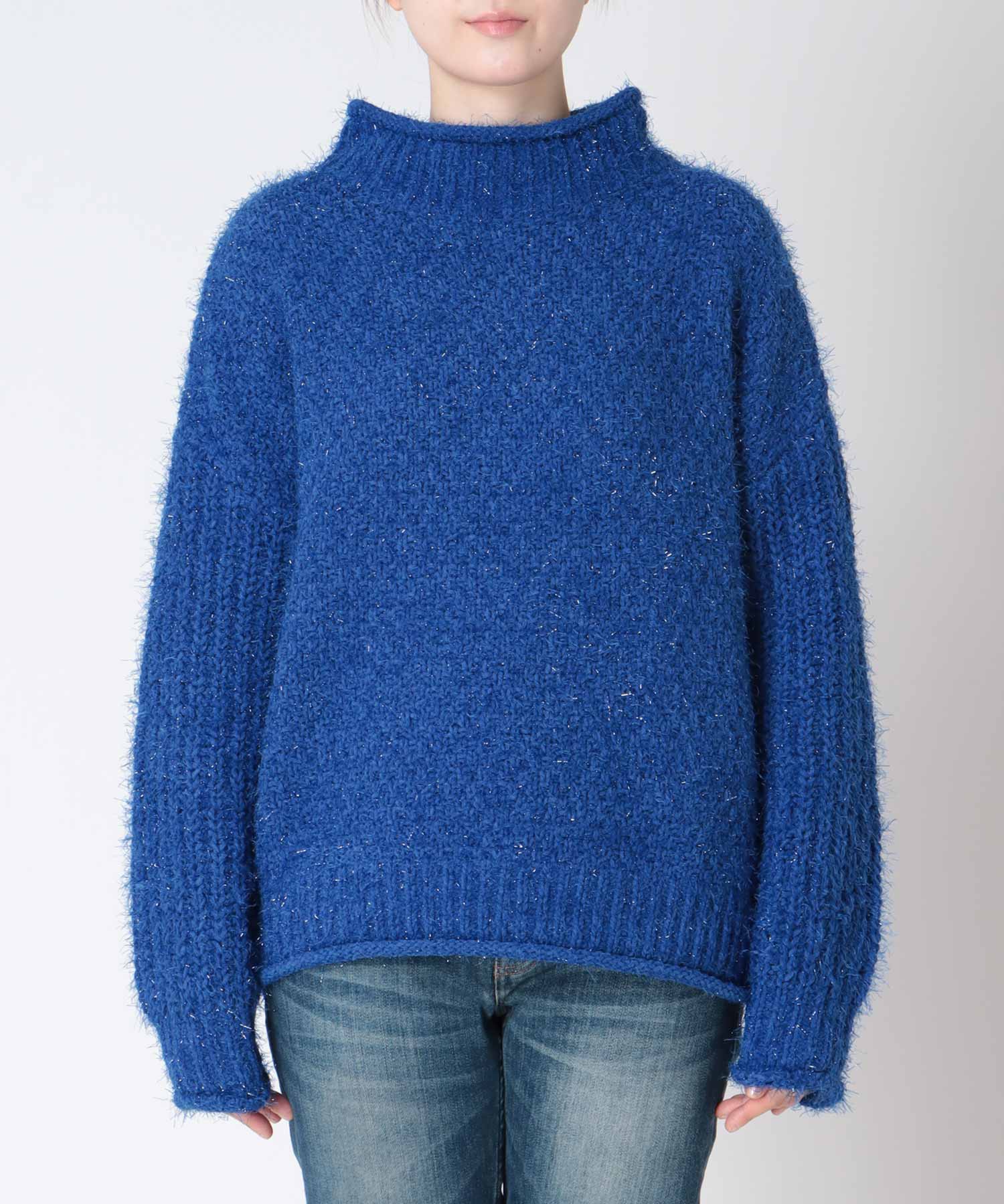 ラメモールバスケット編みプルオーバー | AND ON JIONE STORE