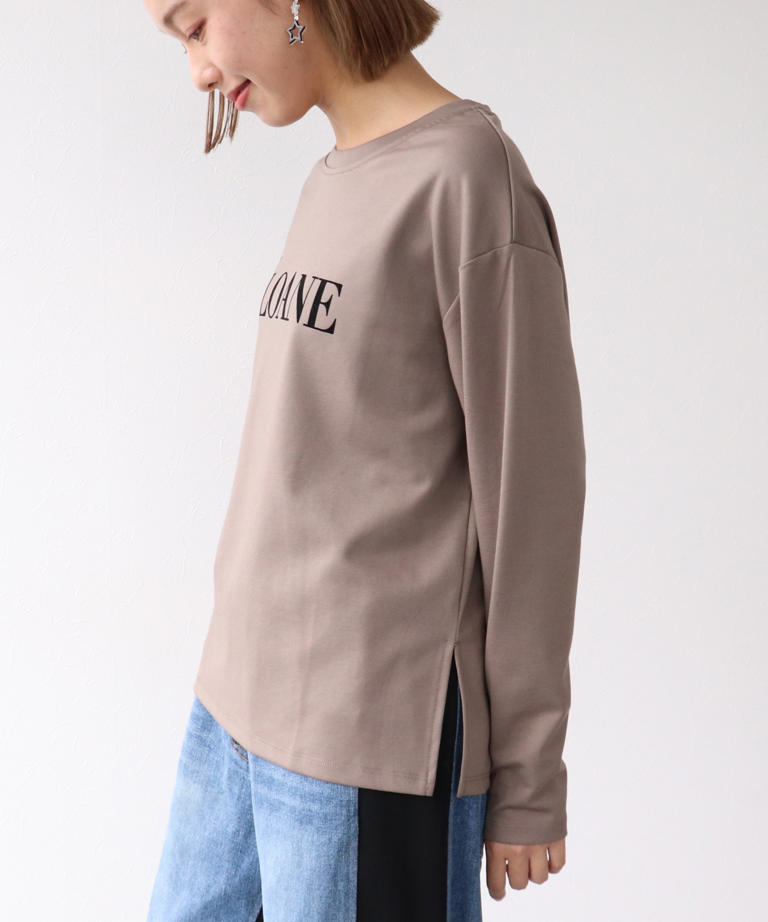 ポンチローマフロッキープリントプルオーバー | AND ON JIONE STORE（アンドオン）ジオン商事公式オンラインストア