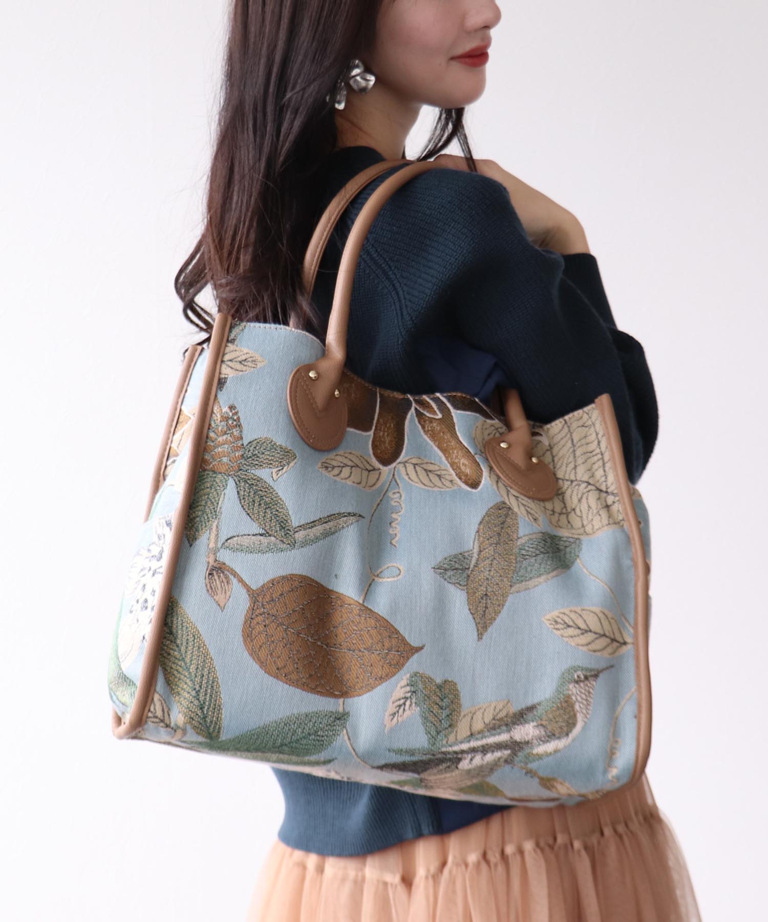 ジャガードスクエアトート | AND ON JIONE STORE（アンドオン