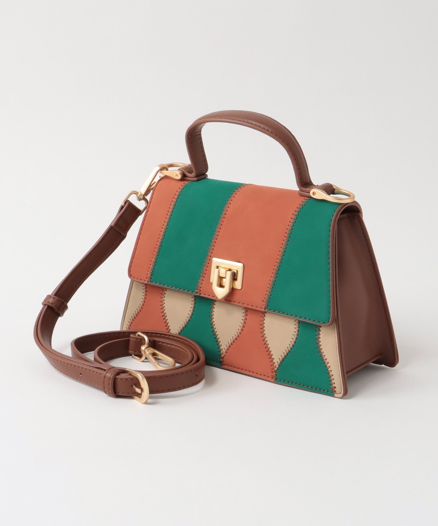 スエード切替ミニボストンBAG | AND ON JIONE STORE（アンドオン