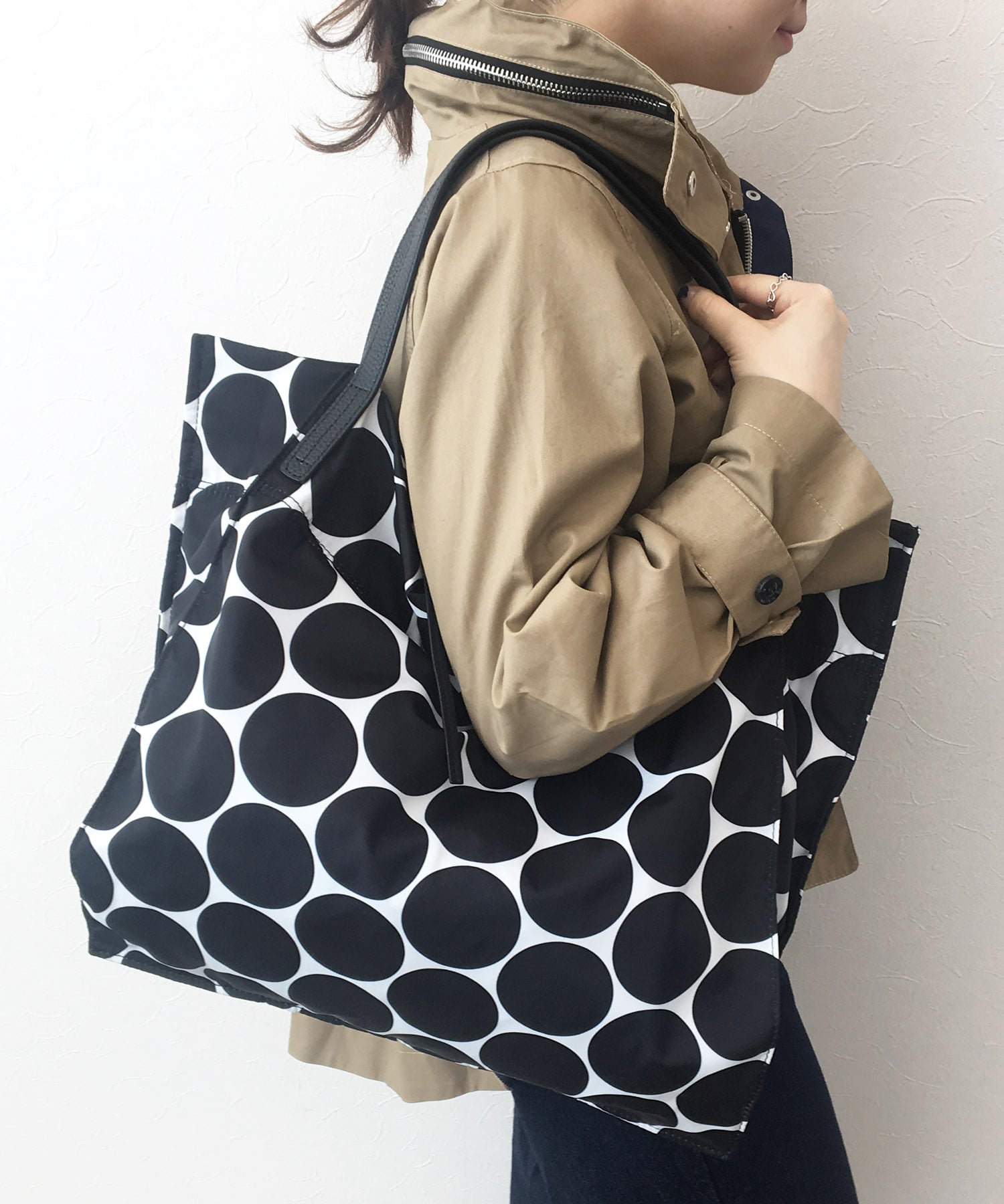 プリントナイロンビックトートBAG
