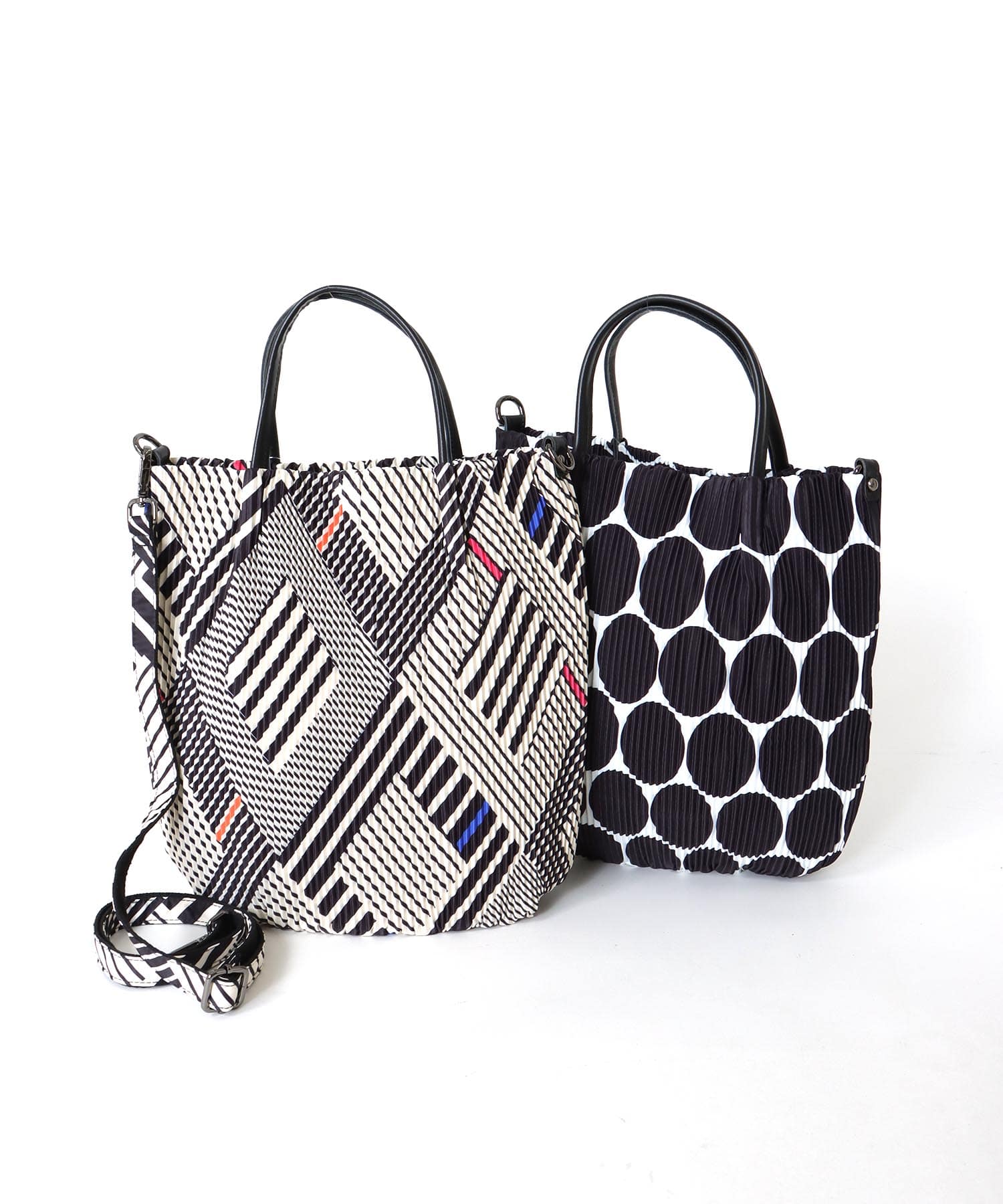 トリムレザープリーツBAG