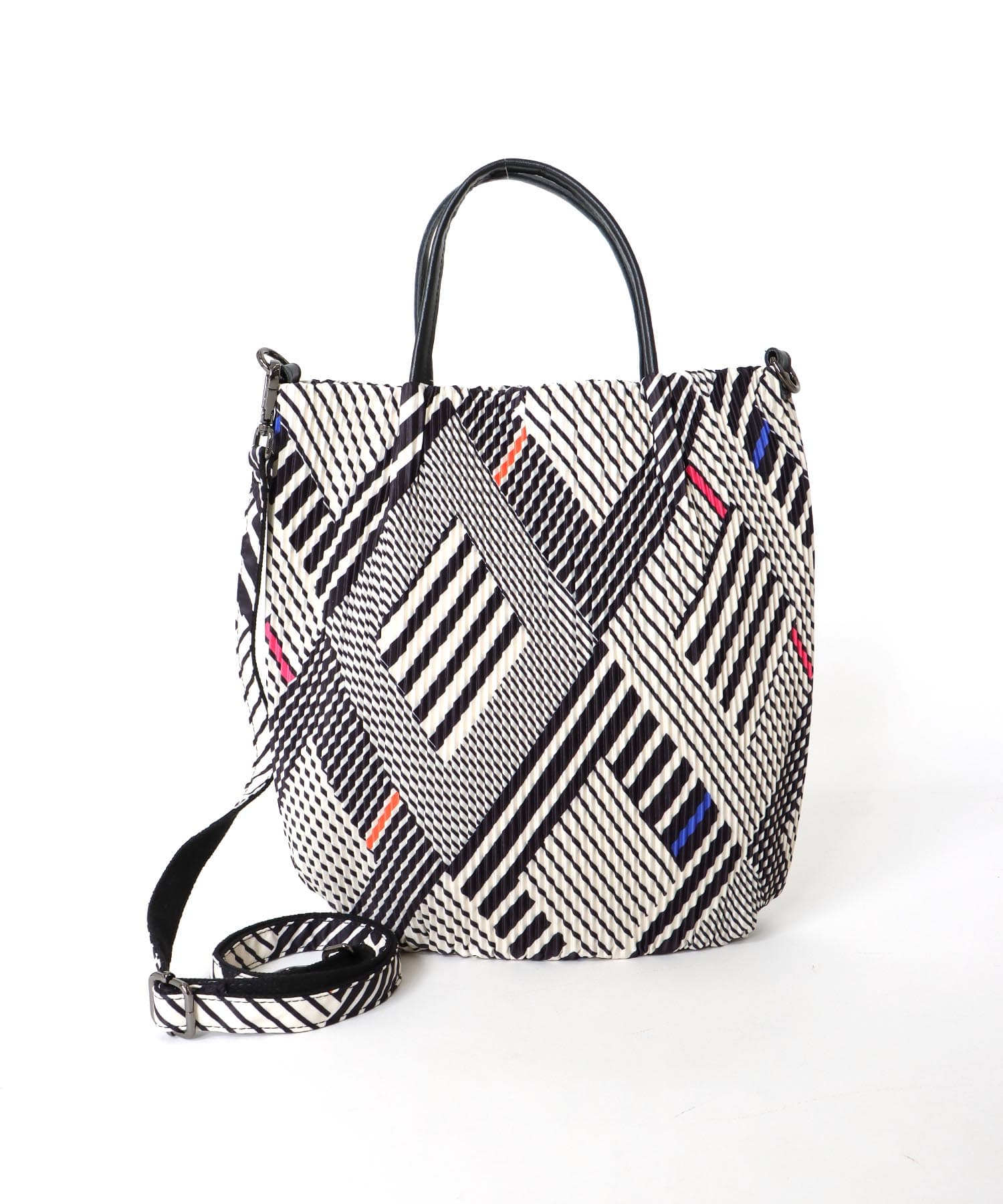 トリムレザープリーツBAG
