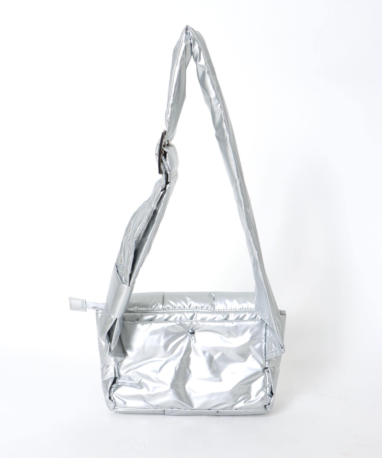 メタリックナイロンメッシュショルダーBAG