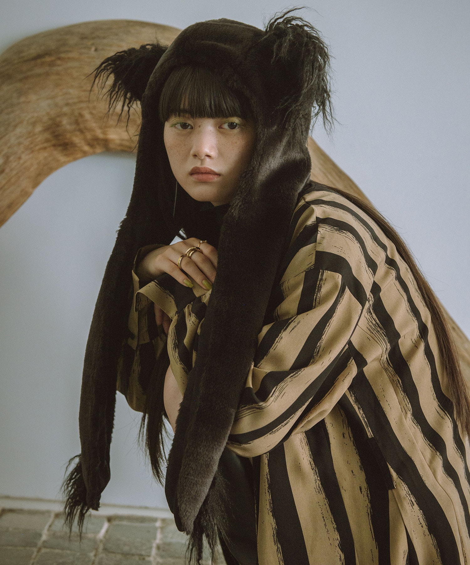 店舗良い AND | 一部店舗・WEB限定＞ヤマネコフード ON STORE JIONE マフラー・スヌード