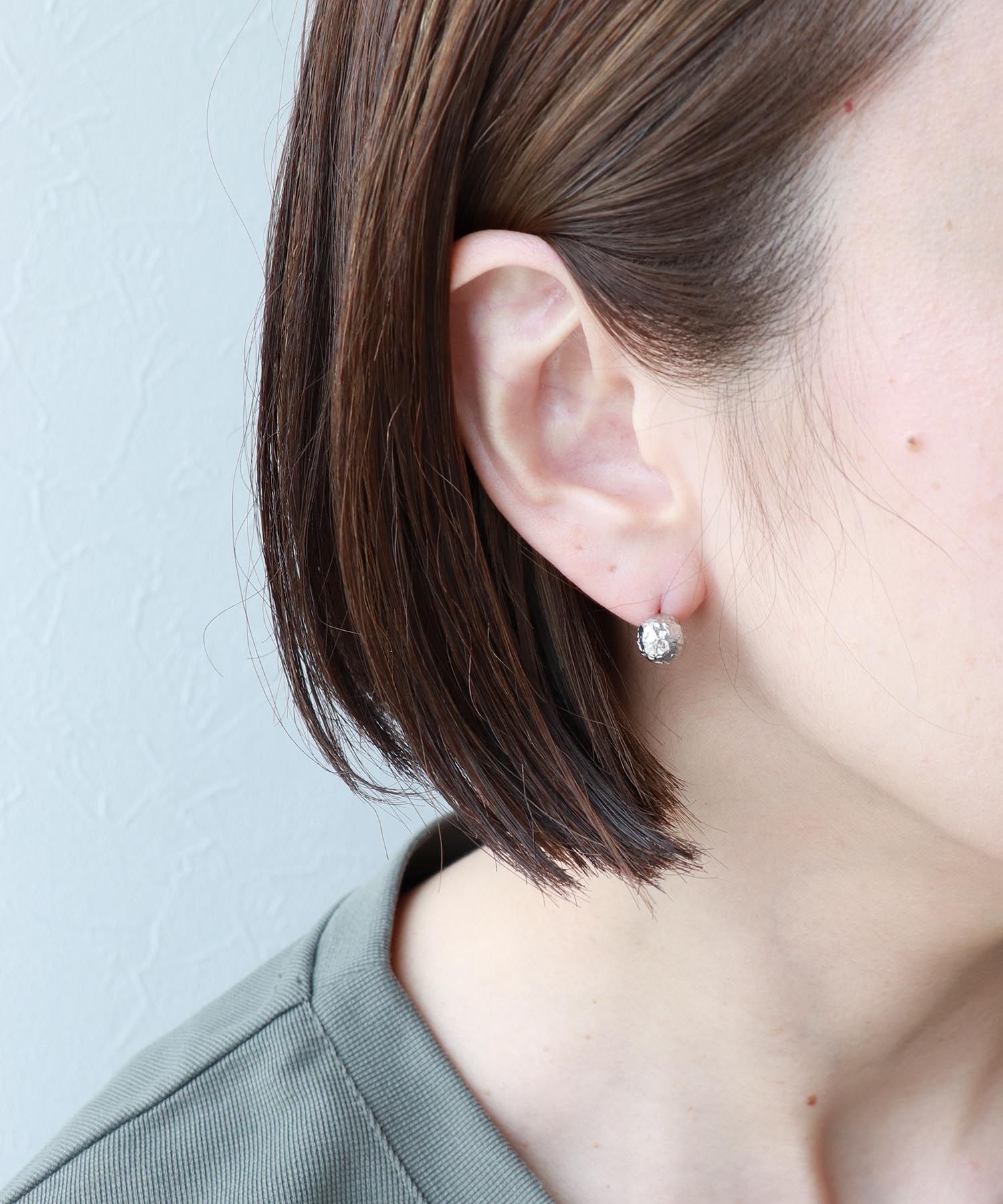 クリアボールキャッチステンレスピアス