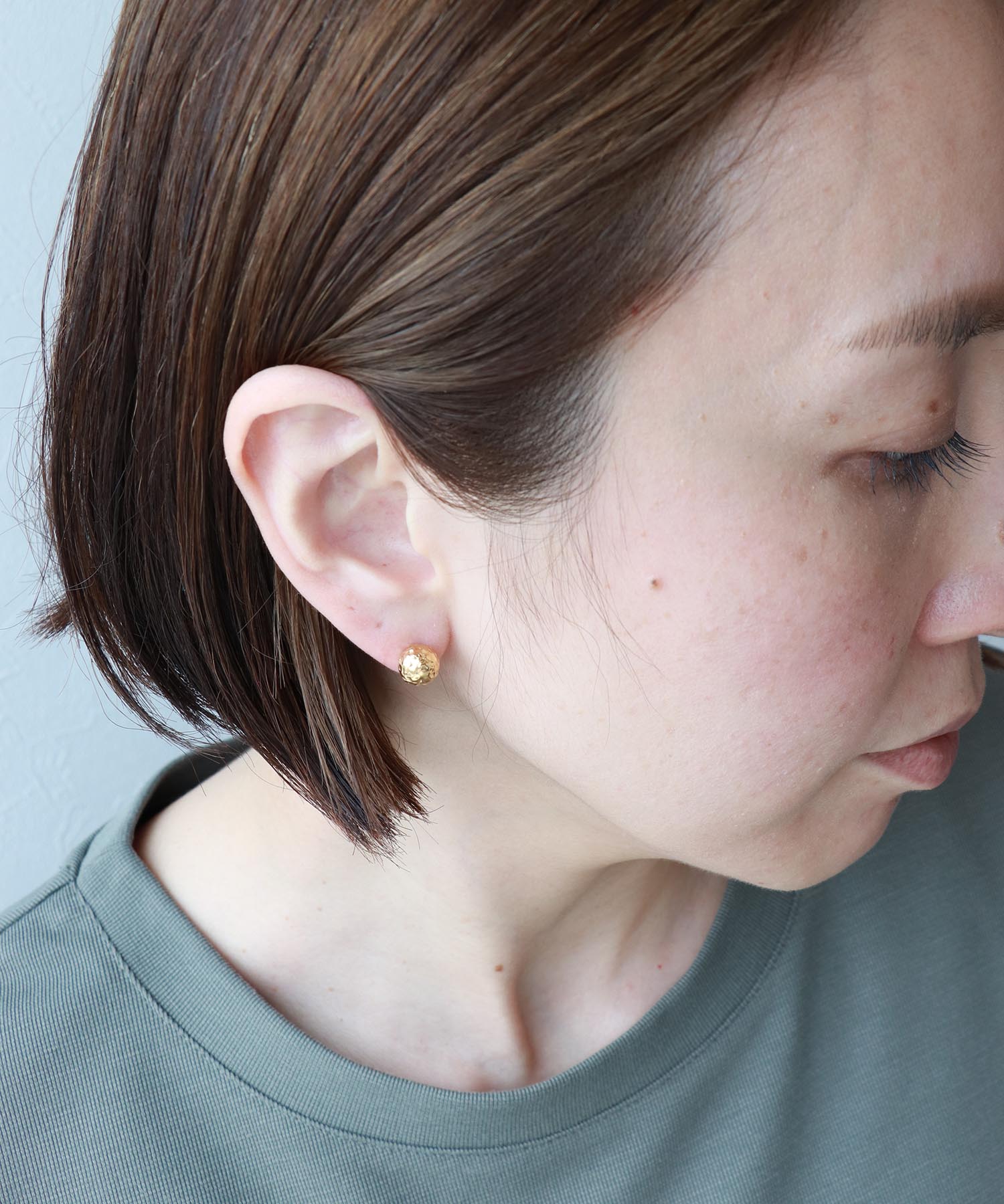 クリアボールキャッチステンレスピアス