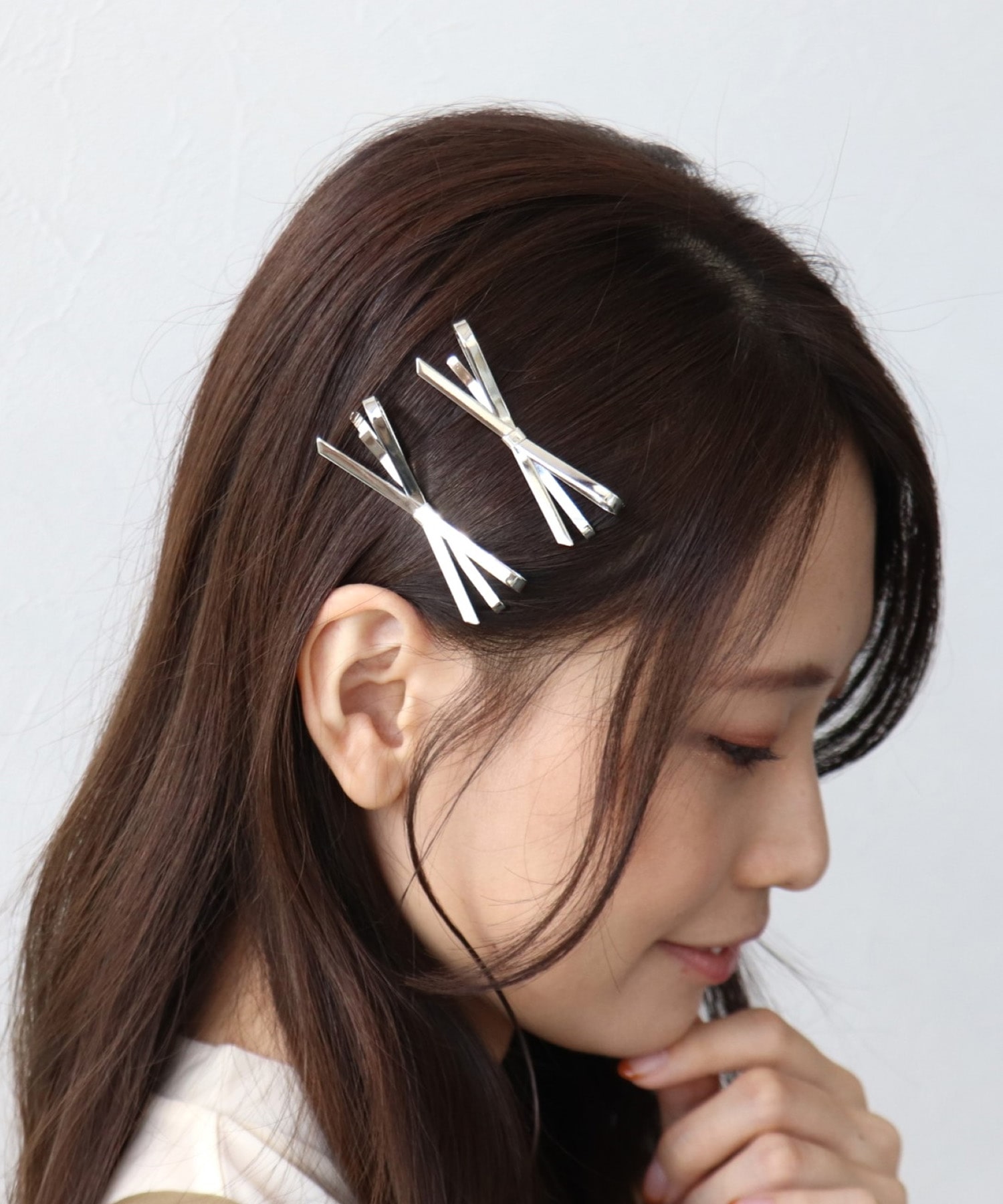 メタルリボンヘアピン