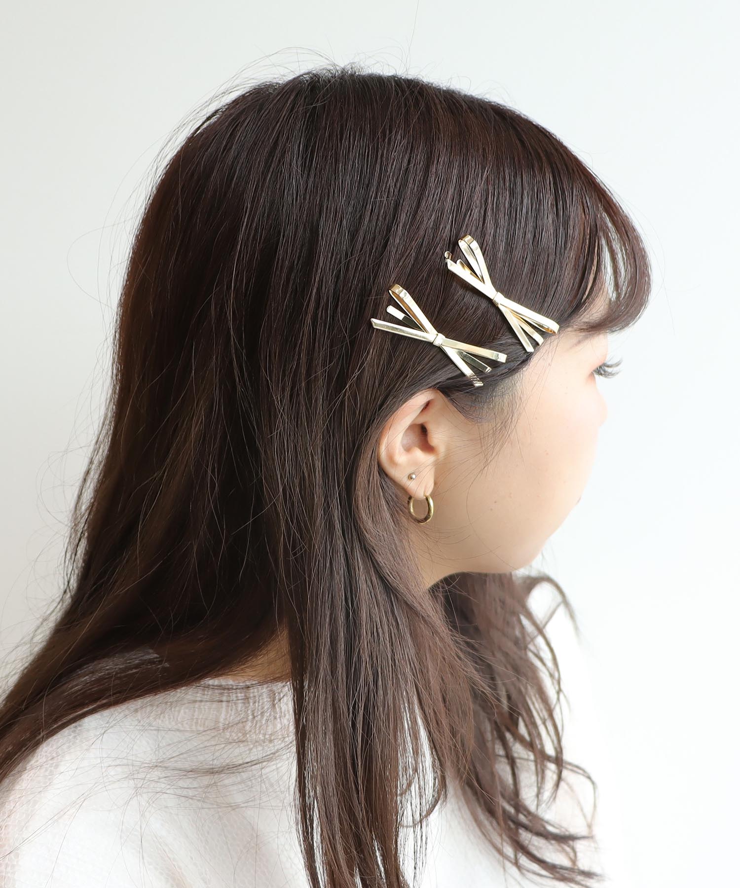 メタルリボンヘアピン