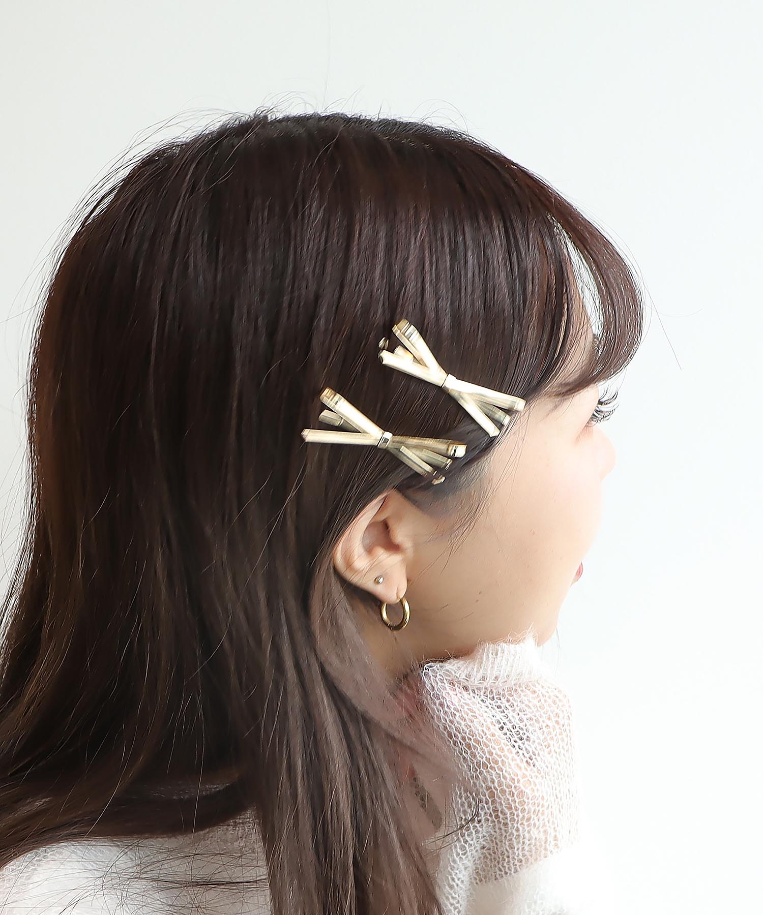 メタルリボンヘアピン