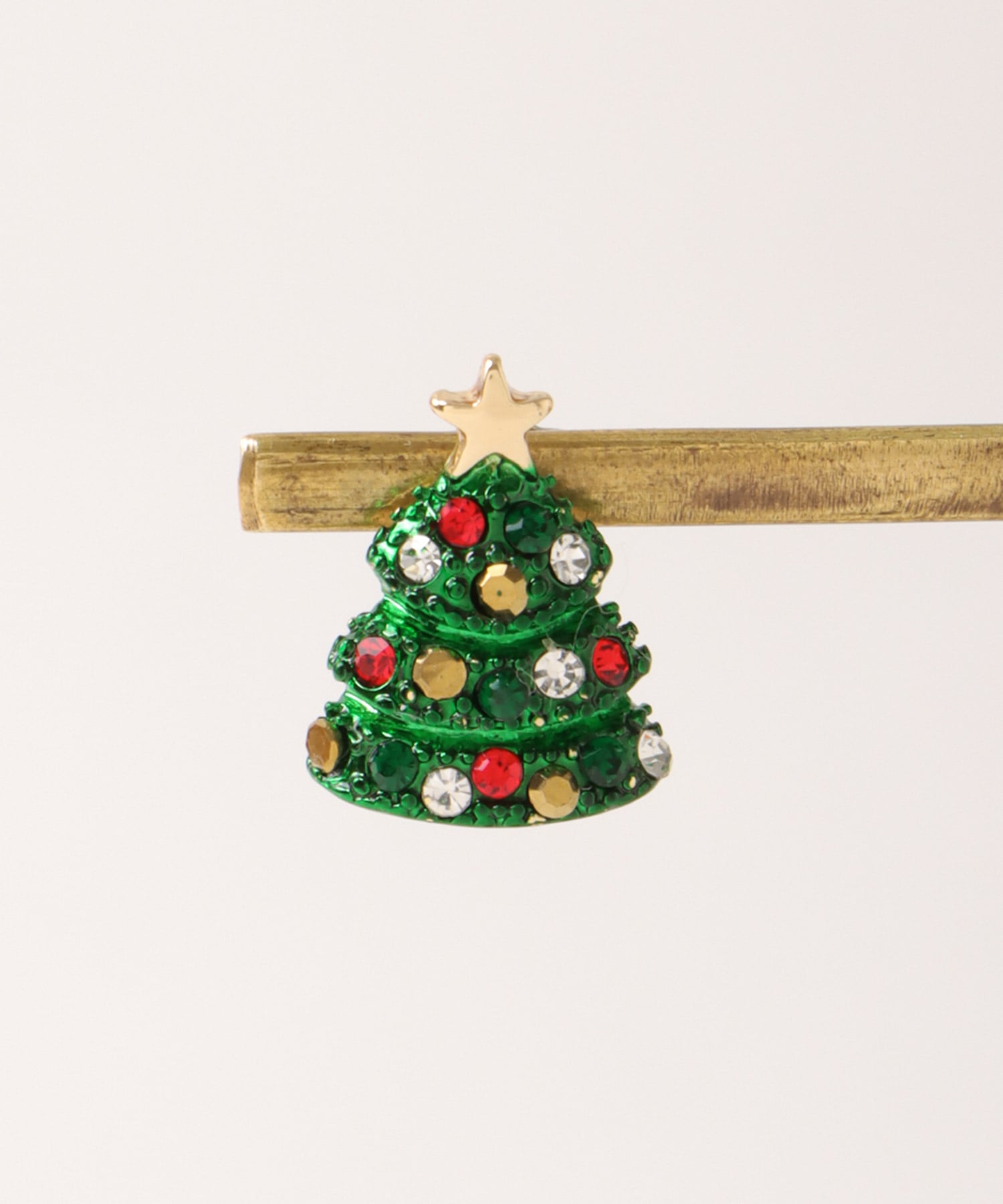 クリスマスツリーピアス