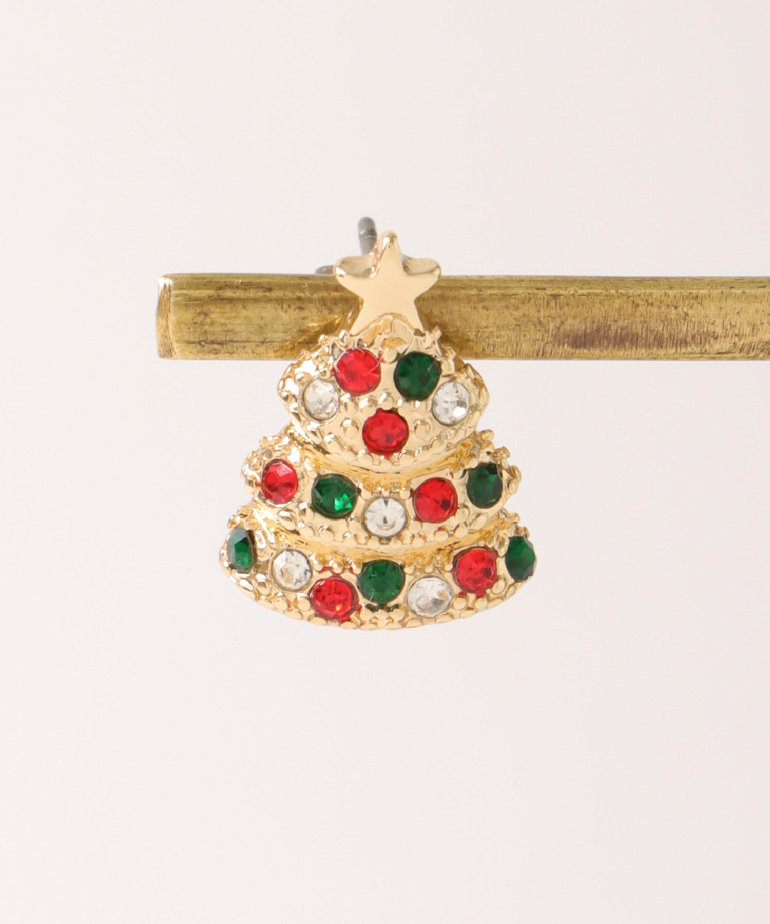 クリスマスツリーピアス