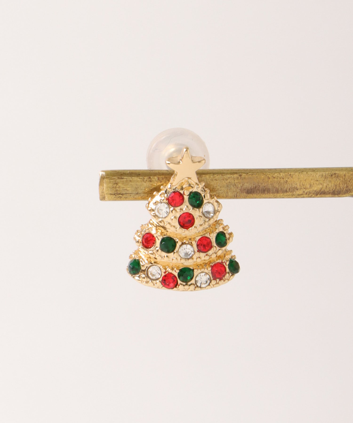 クリスマスツリーイヤリング