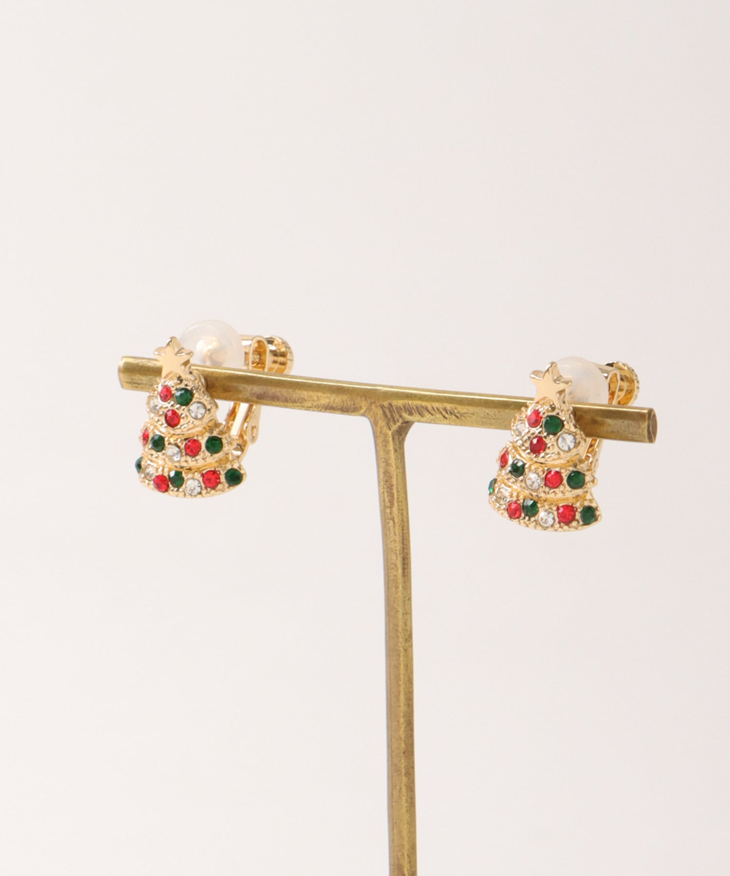 クリスマスツリーイヤリング