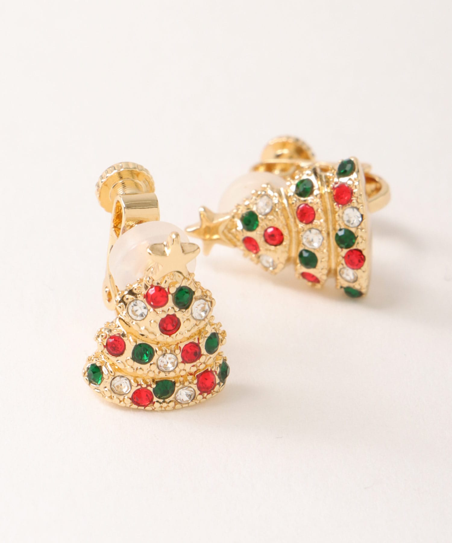 クリスマスツリーイヤリング