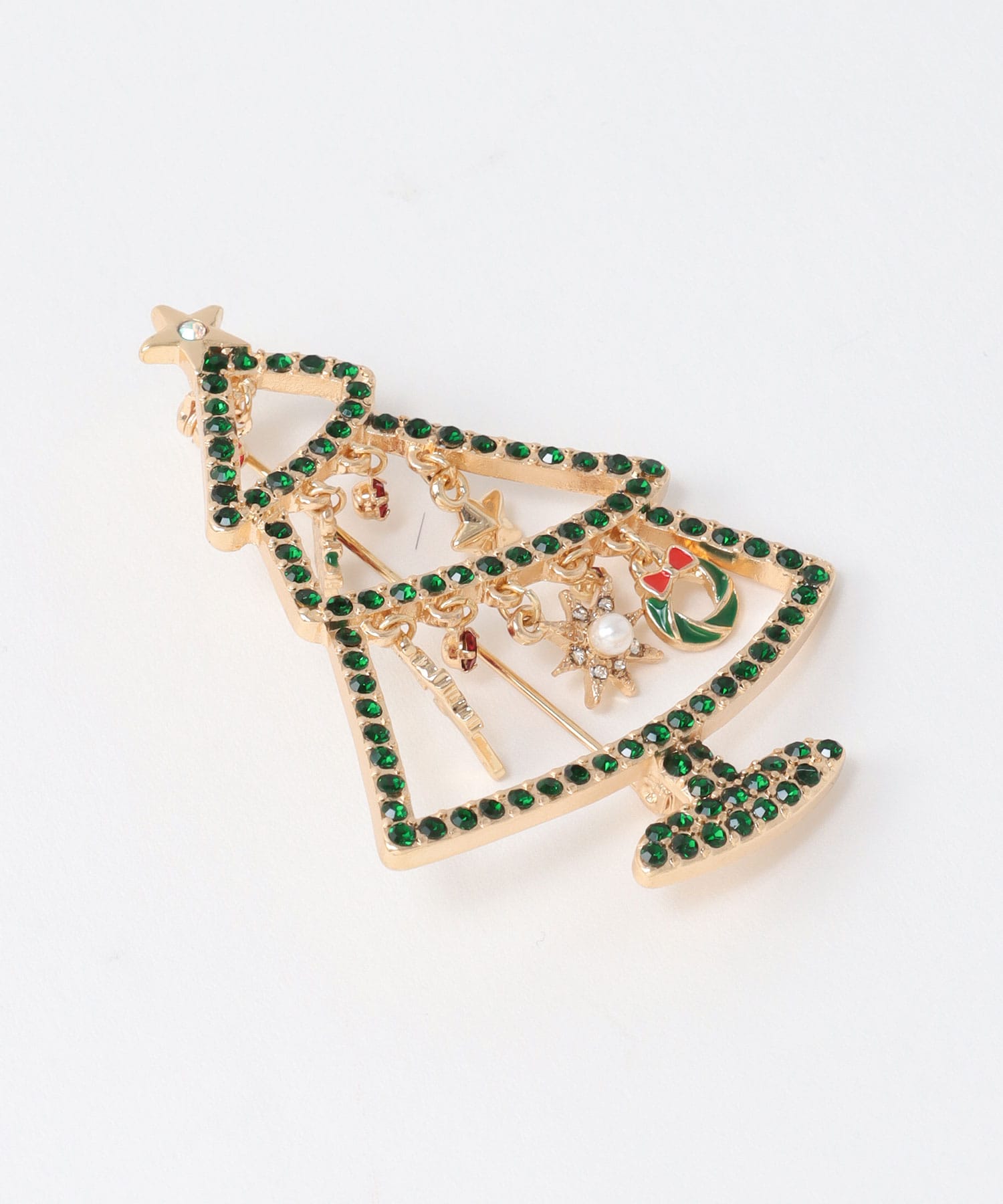 Christmasチャームブローチ