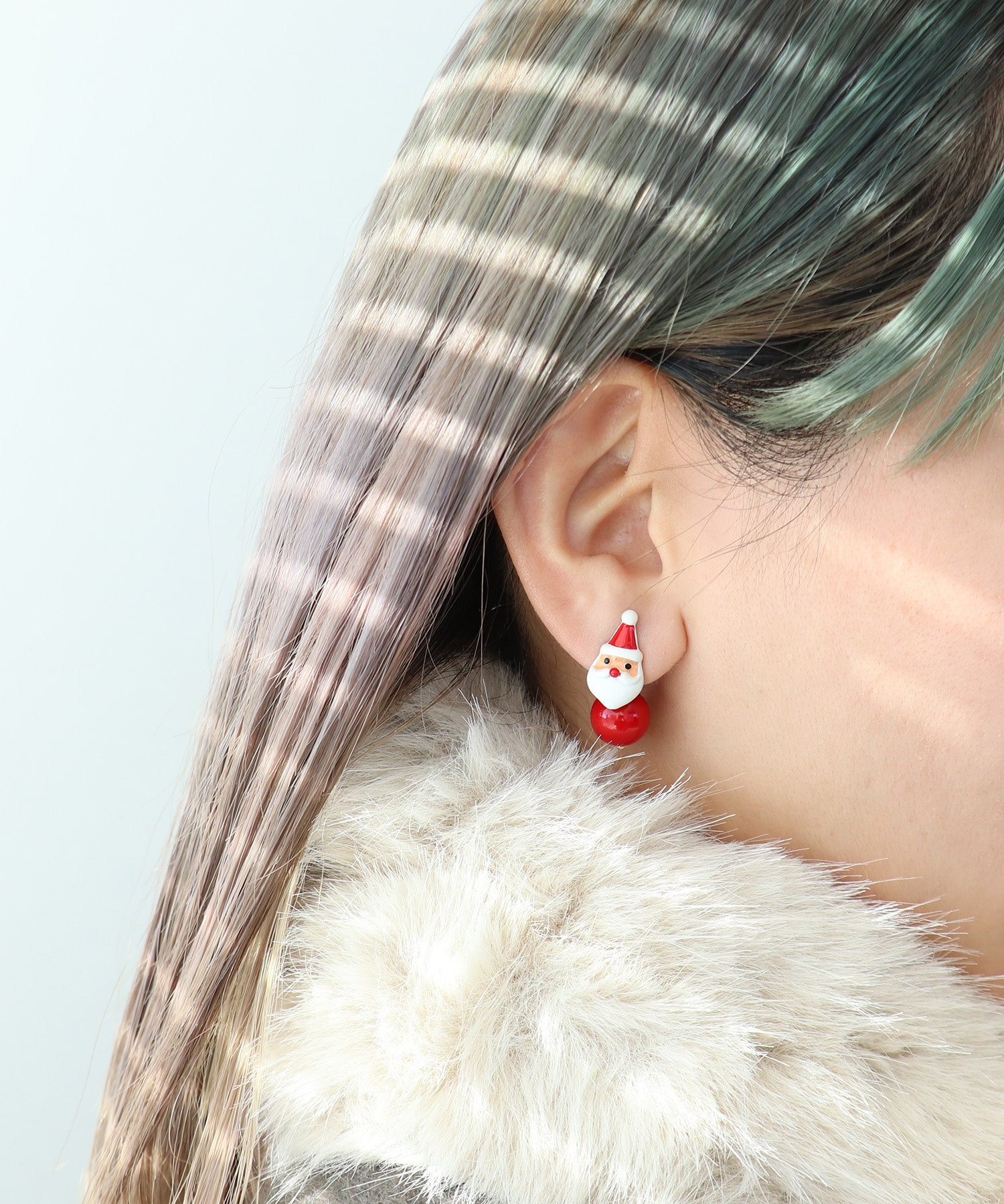 サンタ×ブーツピアス