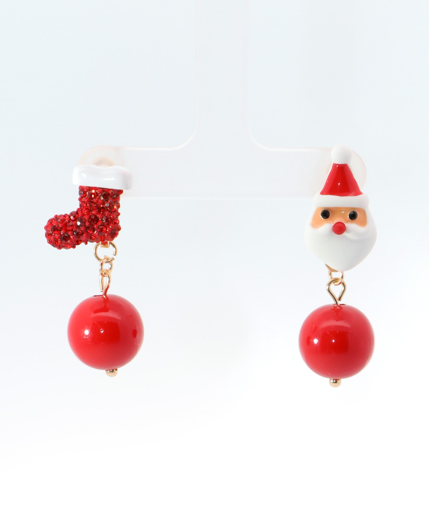 サンタ×ブーツイヤリング