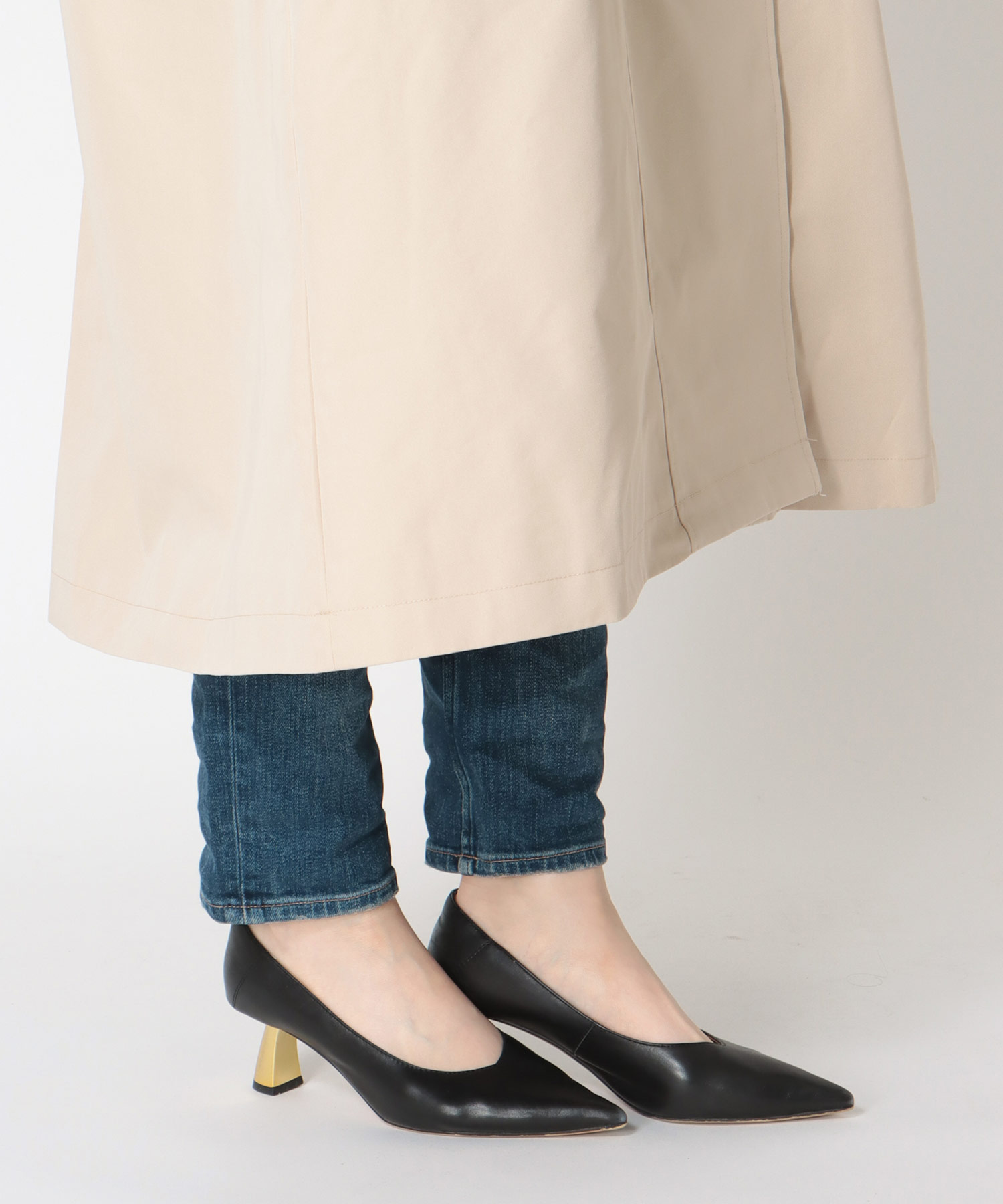 シャンブレートレンチコート