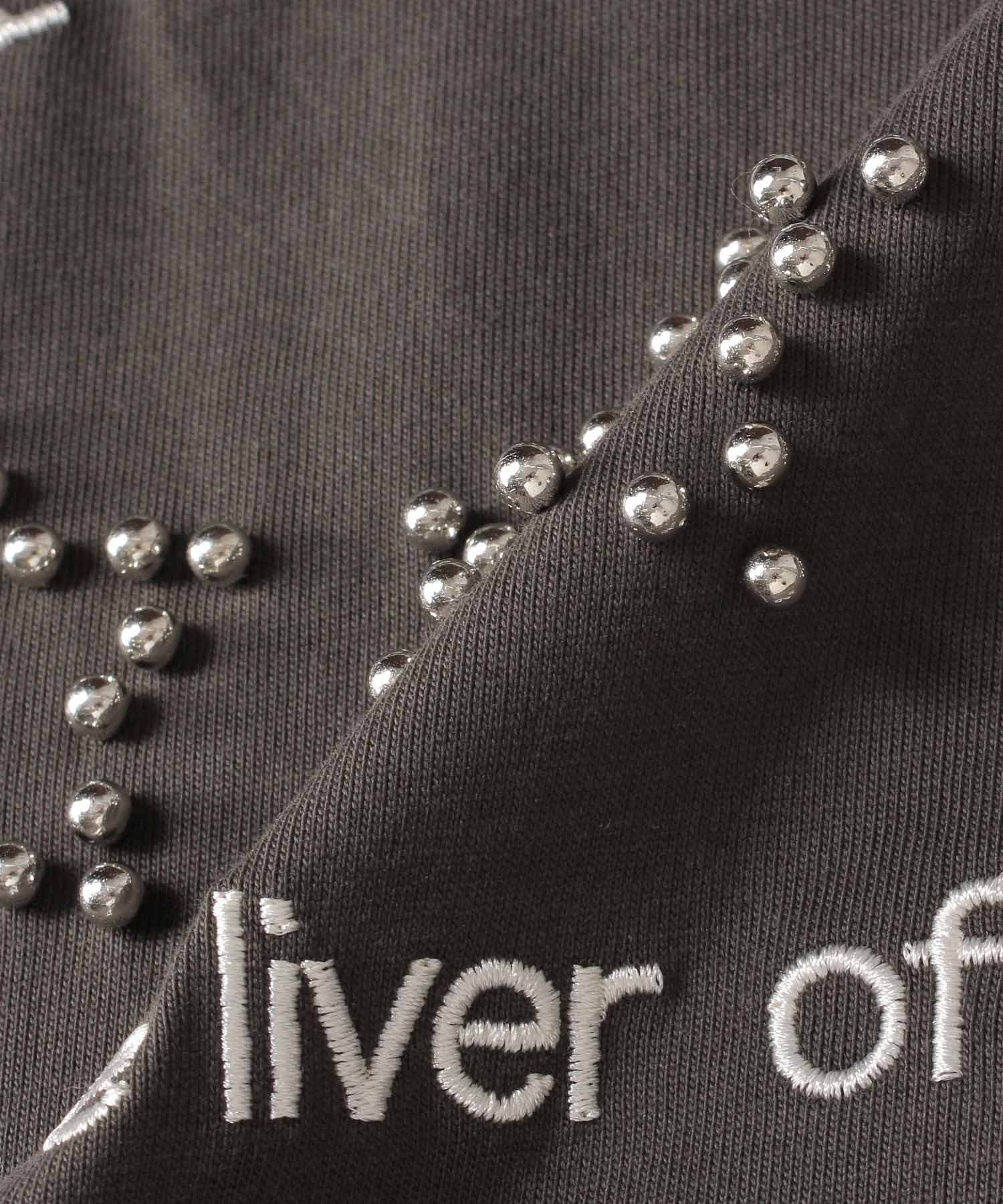スタースタッズロゴ刺繍プルオーバー