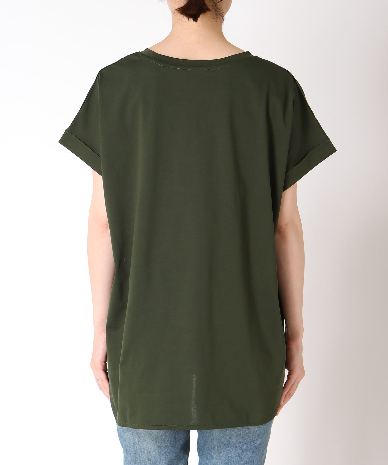 箔プリントルーズTシャツ