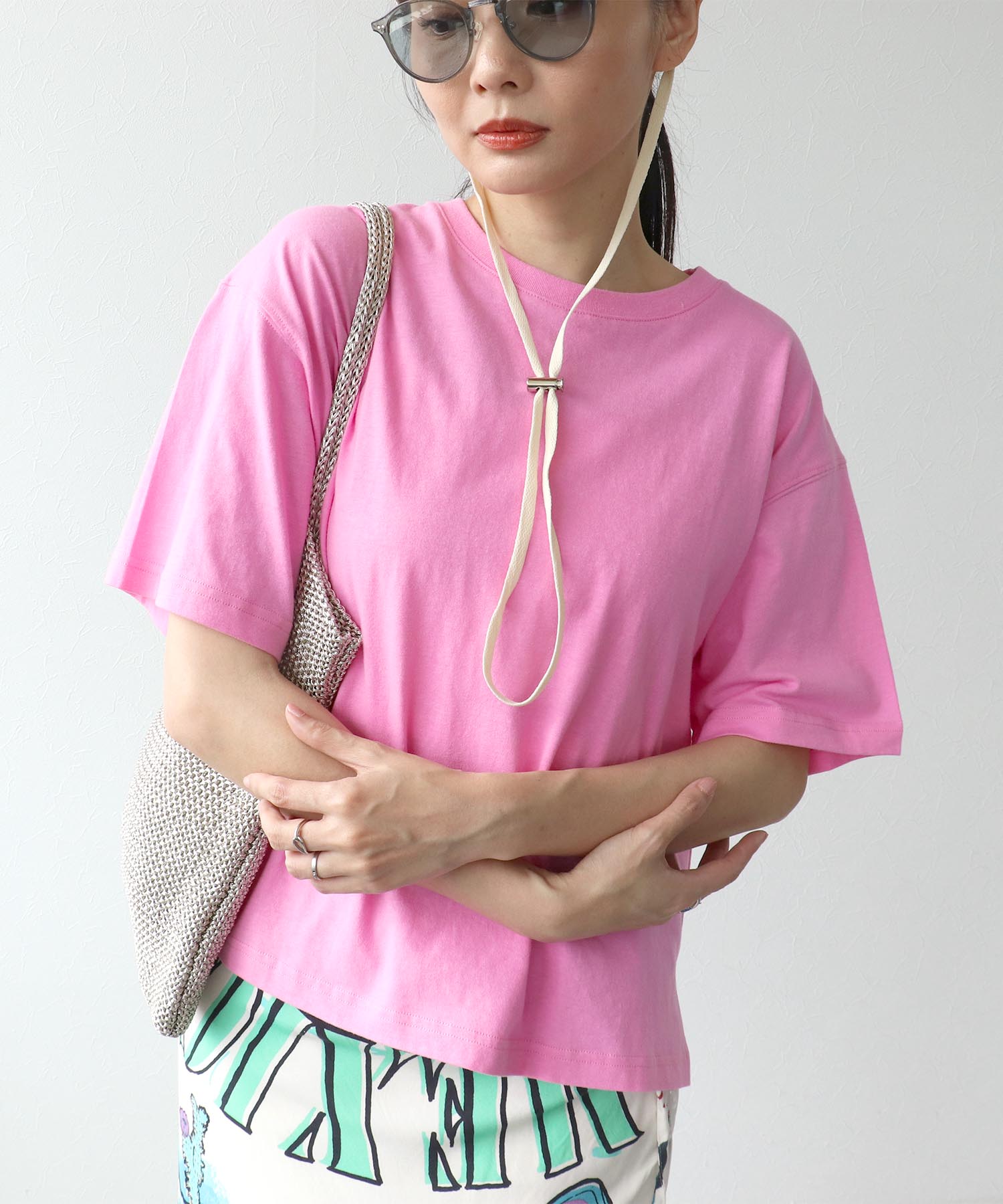 【抗菌防臭加工】USAコットンクルーネックTシャツ