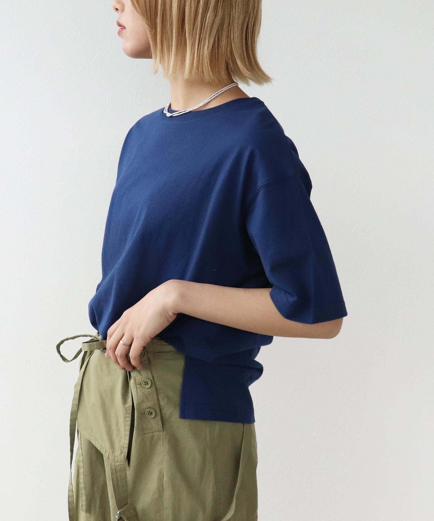 【抗菌防臭加工】USAコットンクルーネックTシャツ