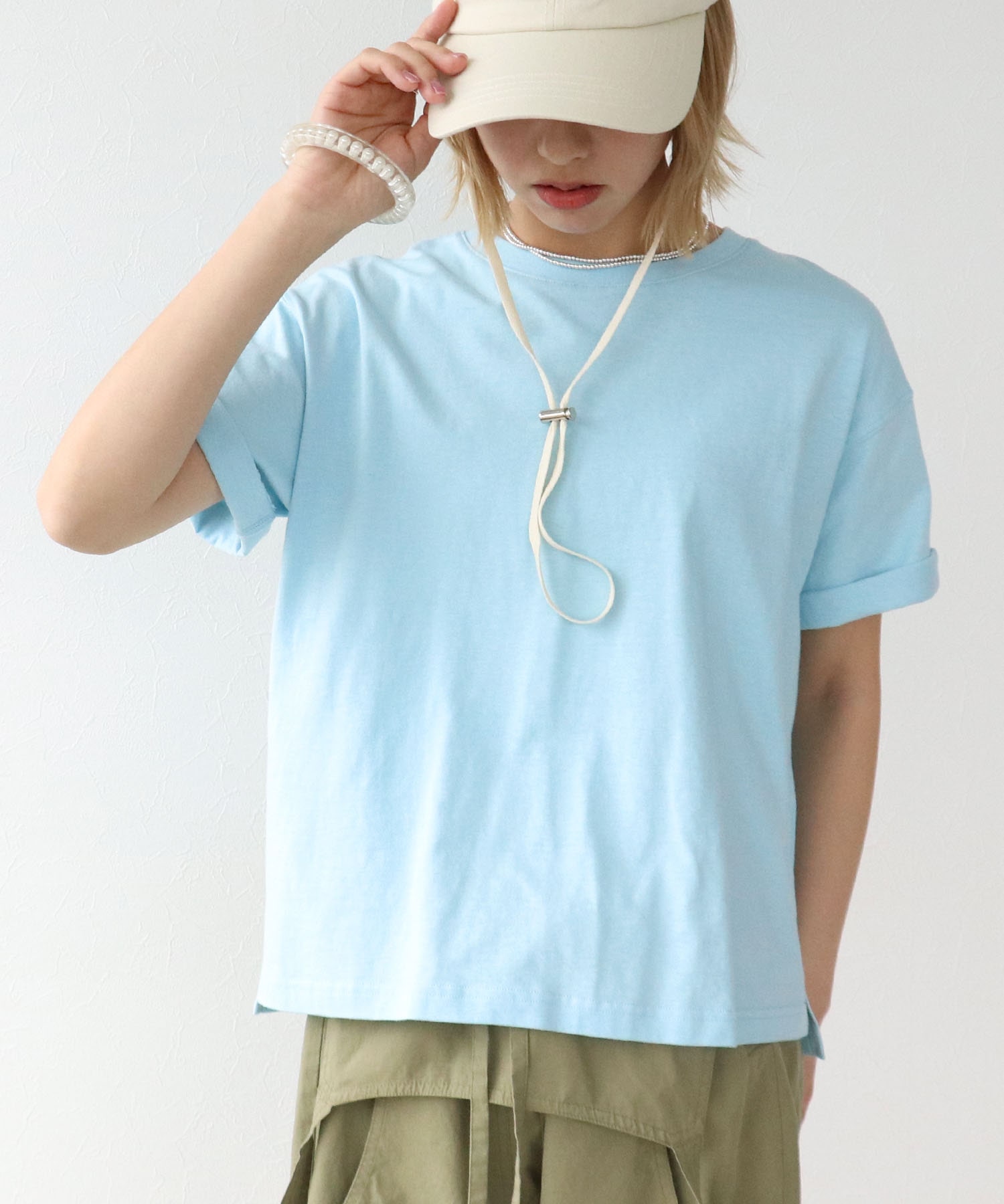 【抗菌防臭加工】USAコットンクルーネックTシャツ